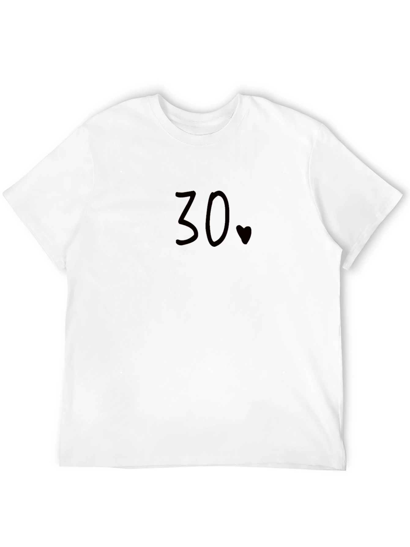 30th Birthday Heart Graphic Tee - Soft Cotton Blend