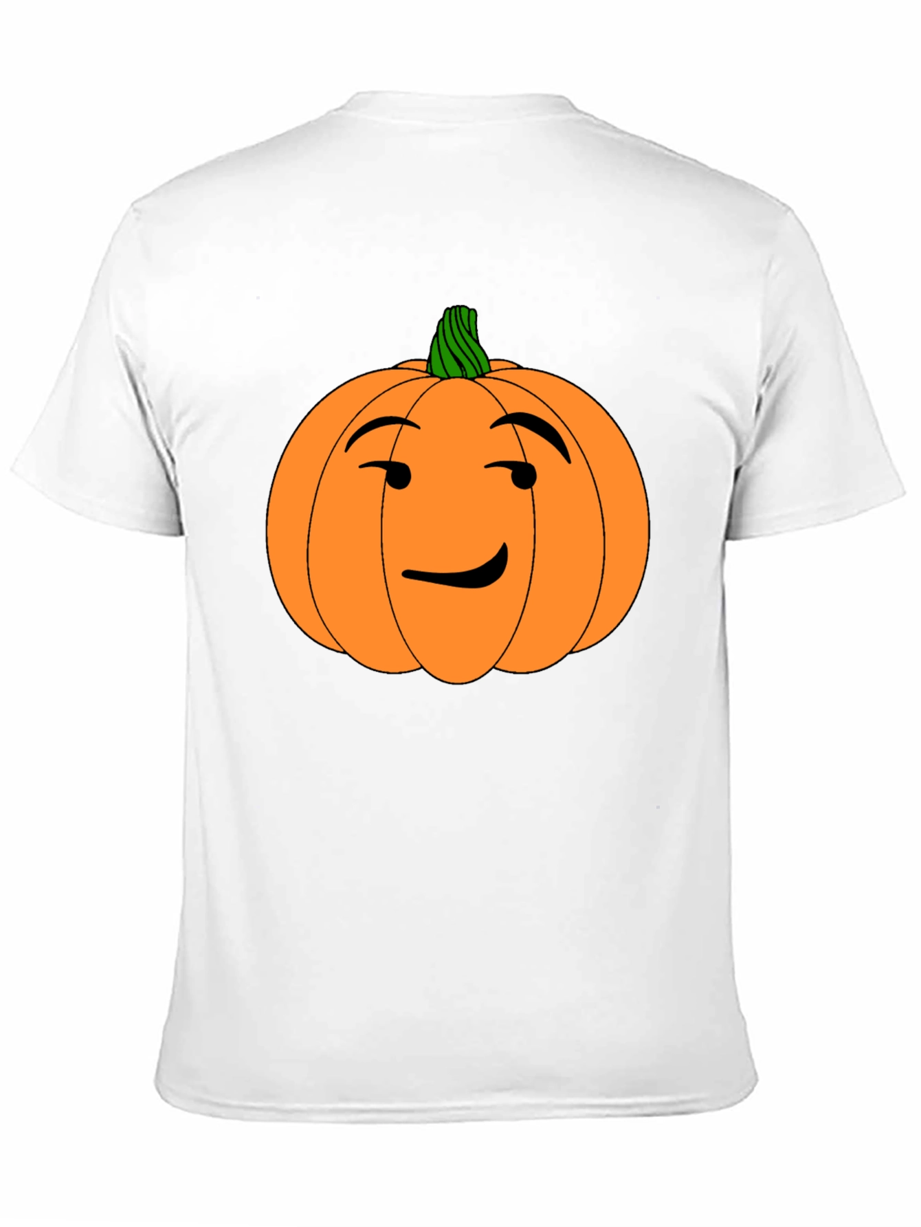 Funny Pumpkin Face Halloween Black T-Shirt