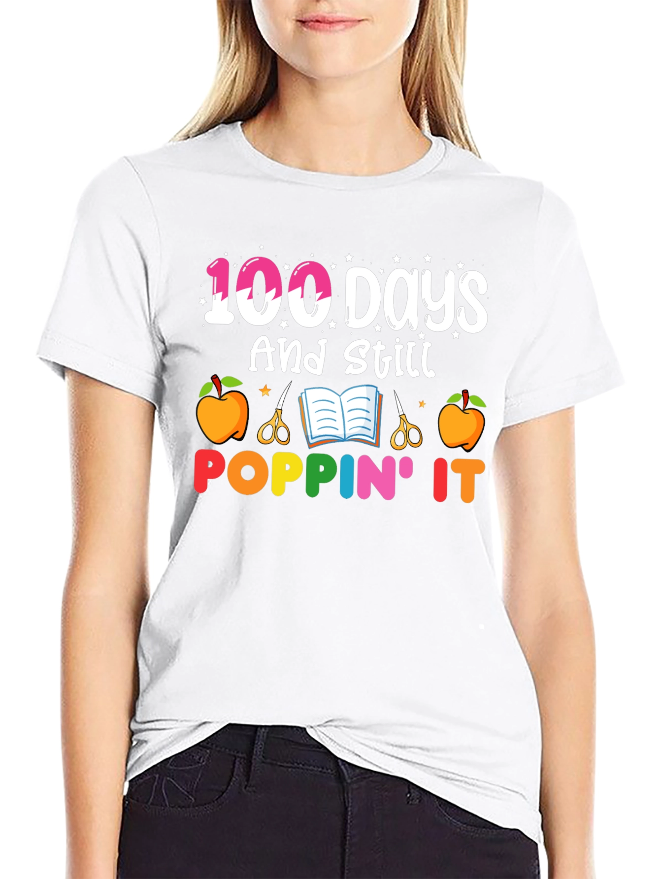 100 Days and Still Poppin It Graphic Tee