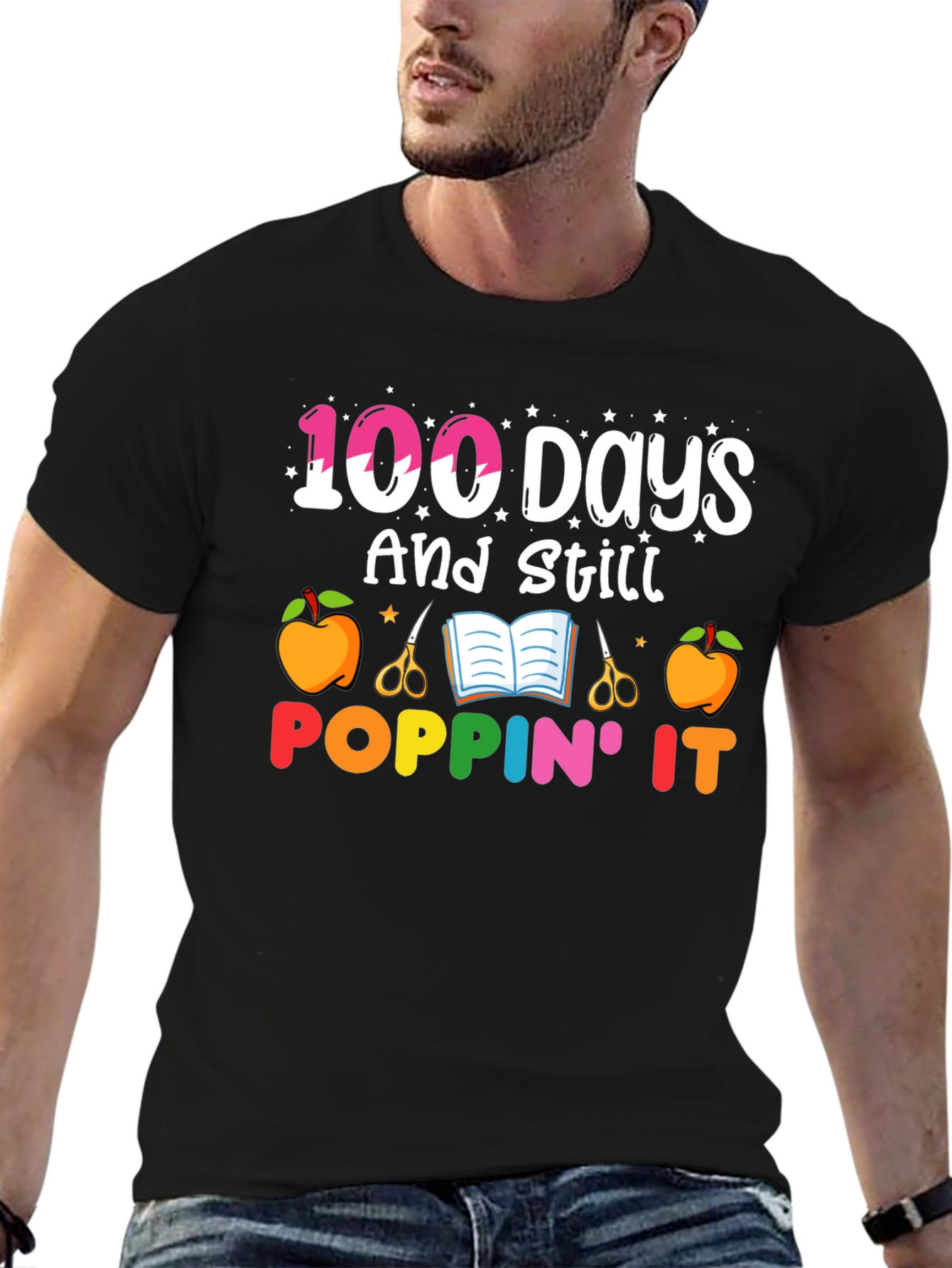 100 Days and Still Poppin It Graphic Tee