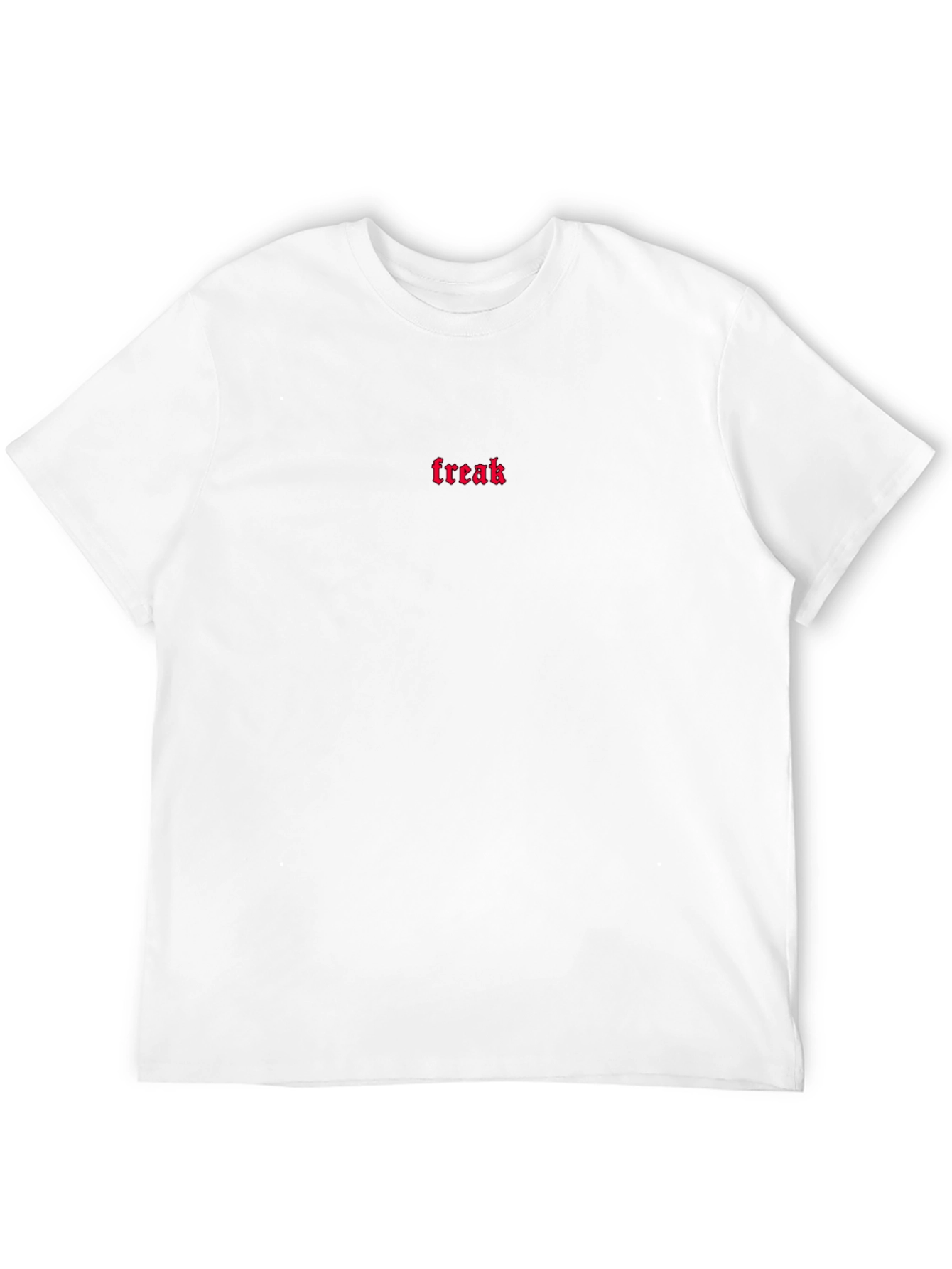 Freak Embroidered Tee - Black Cotton Comfort