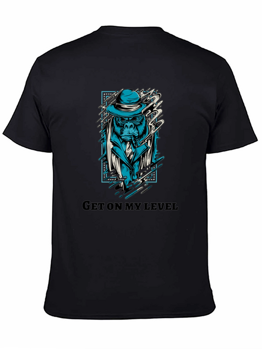 Get On My Level Gorilla Graphic T-Shirt