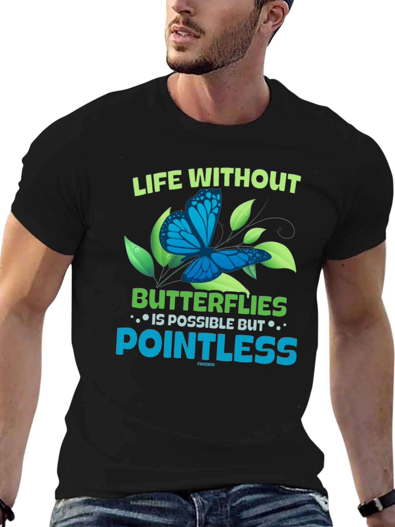 Butterfly Graphic T-Shirt - Life Without Pointless