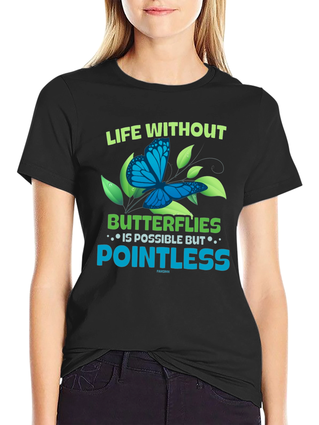 Butterfly Graphic T-Shirt - Life Without Pointless