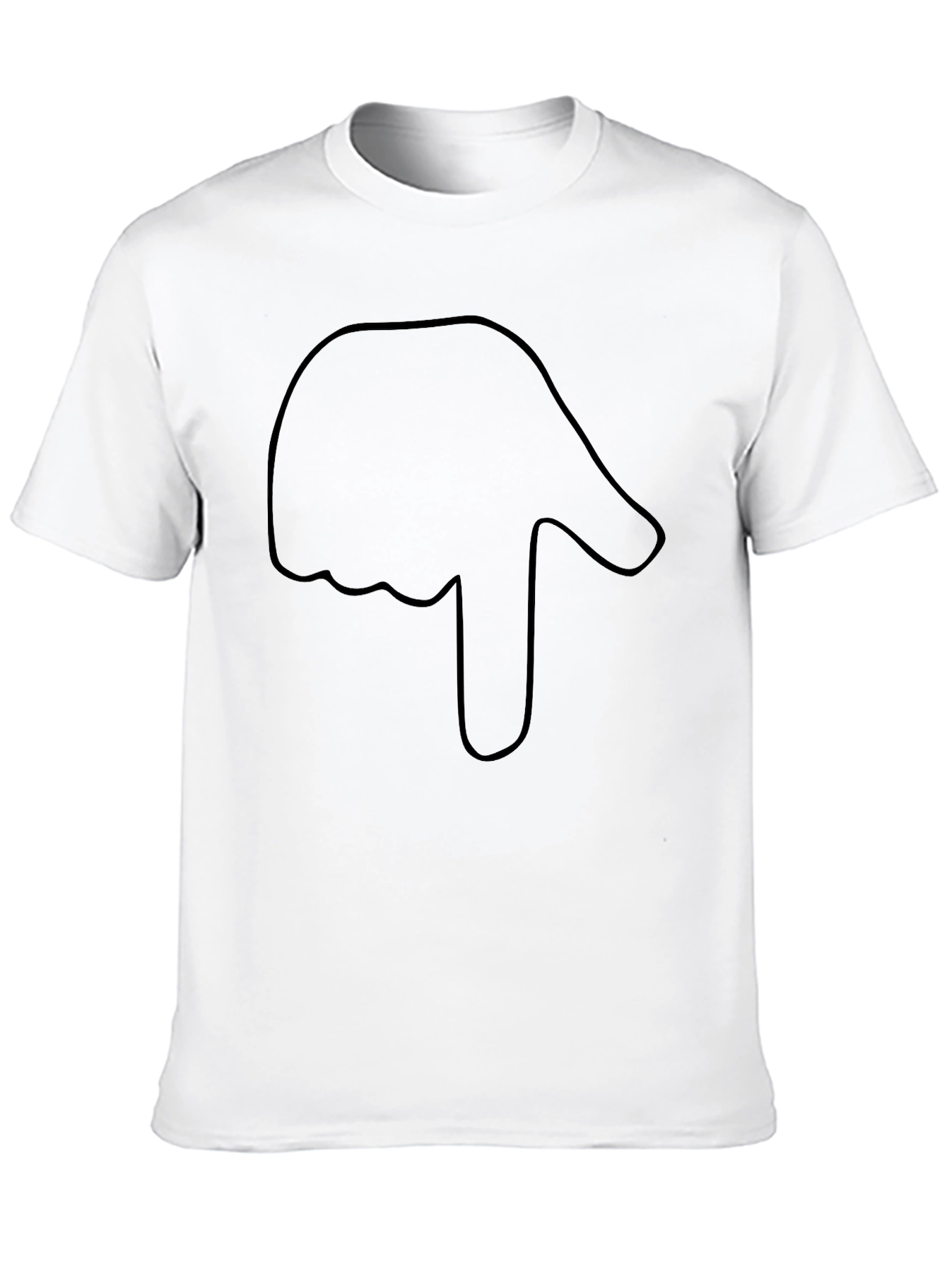 Black T-Shirt with Hand Graphic