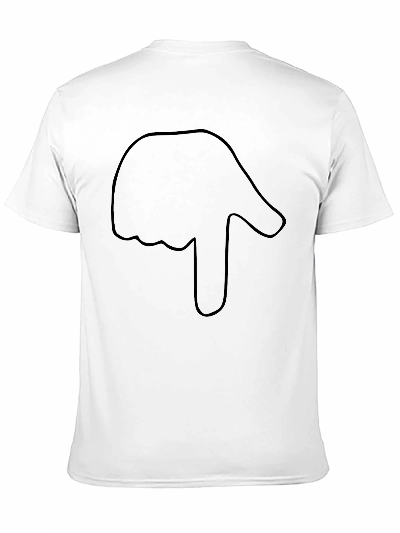 Black T-Shirt with Hand Graphic