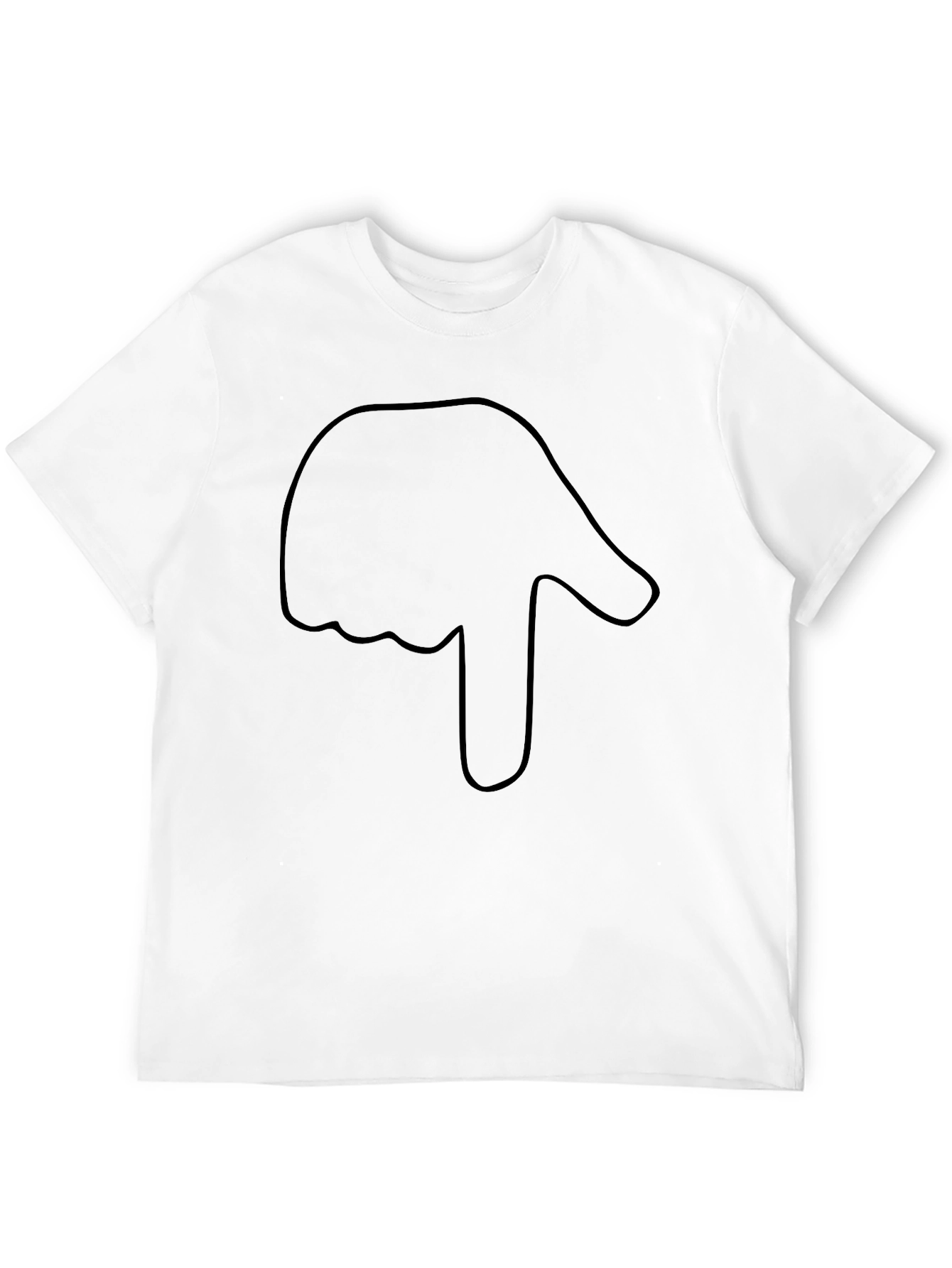 Black T-Shirt with Hand Graphic