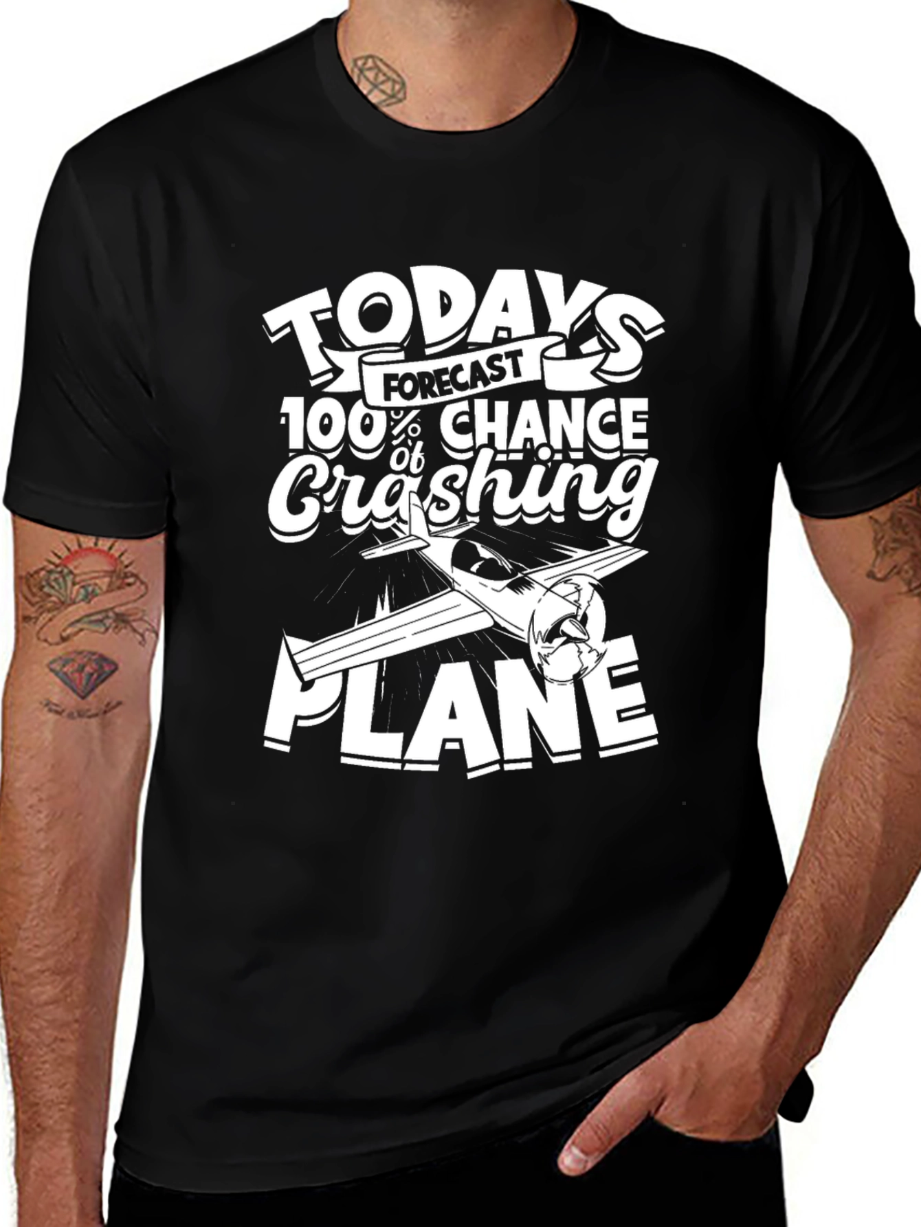 Funny Pilot Crashing Plane T-Shirt