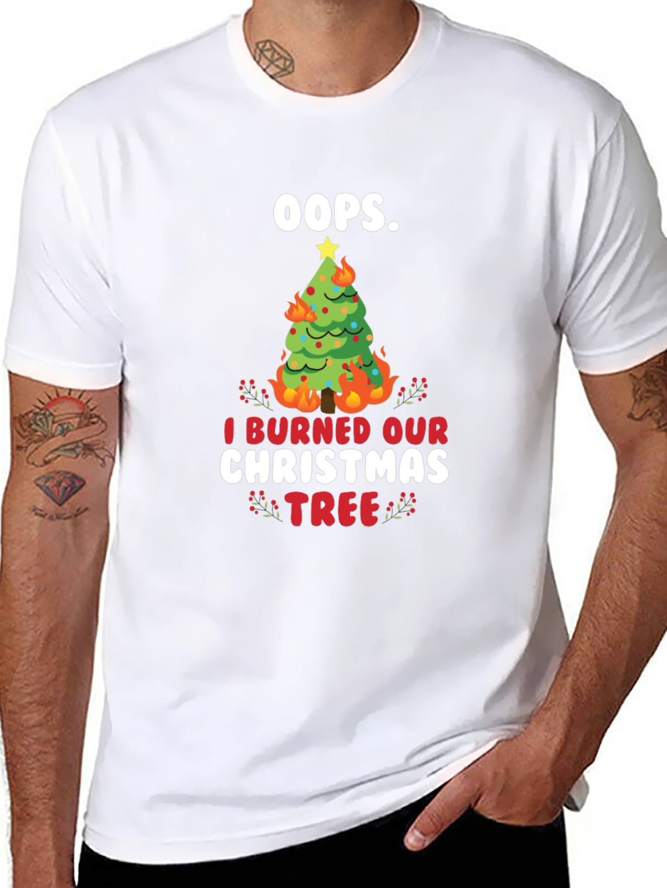 Oops! I Burned Our Christmas Tree T-Shirt