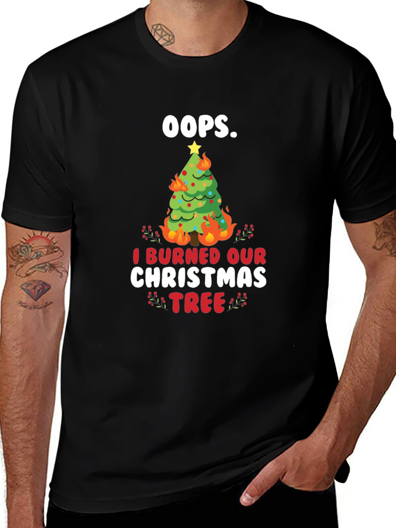 Oops! I Burned Our Christmas Tree T-Shirt