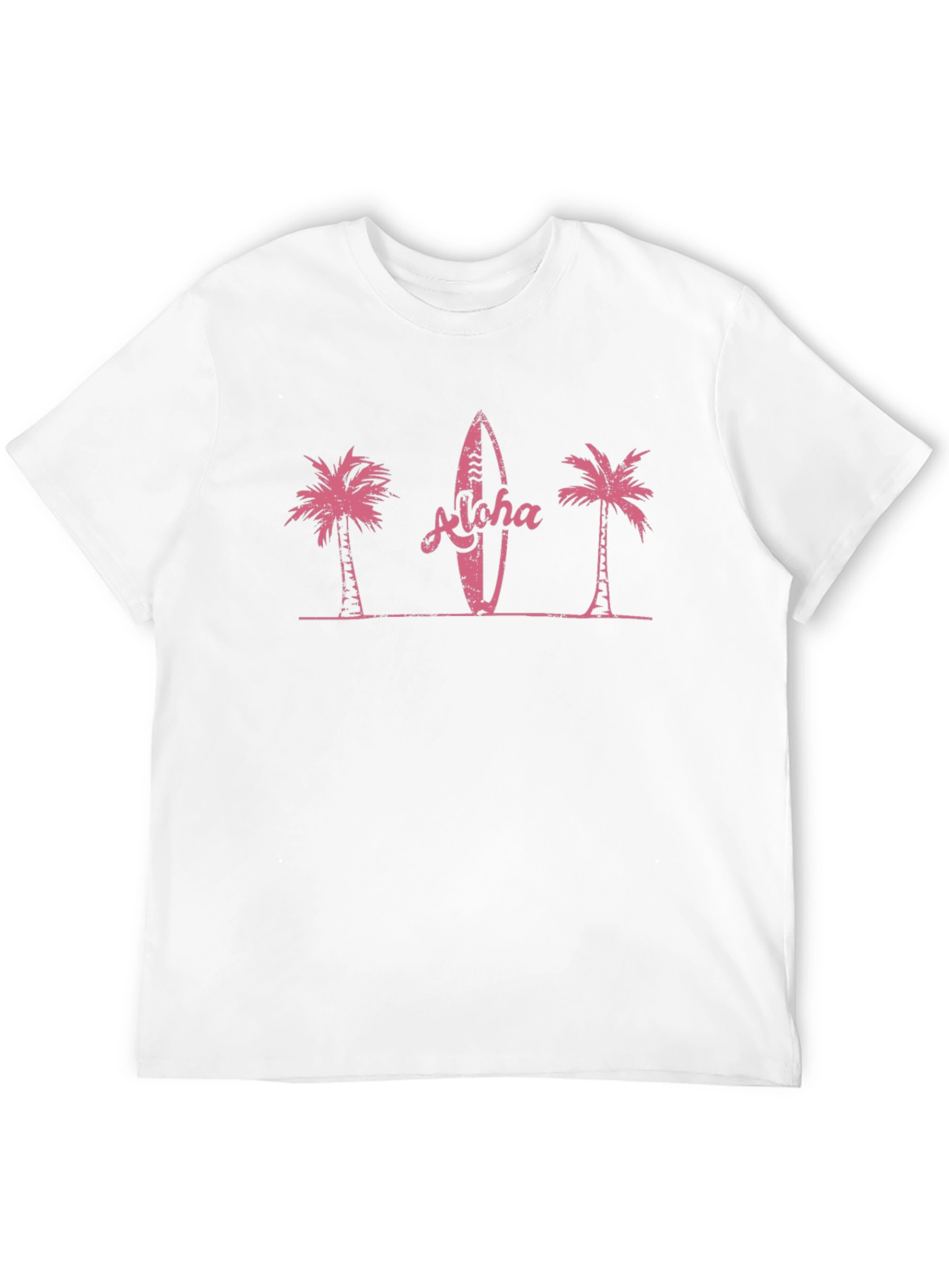 Aloha Surfboard Palm Tree Graphic Tee