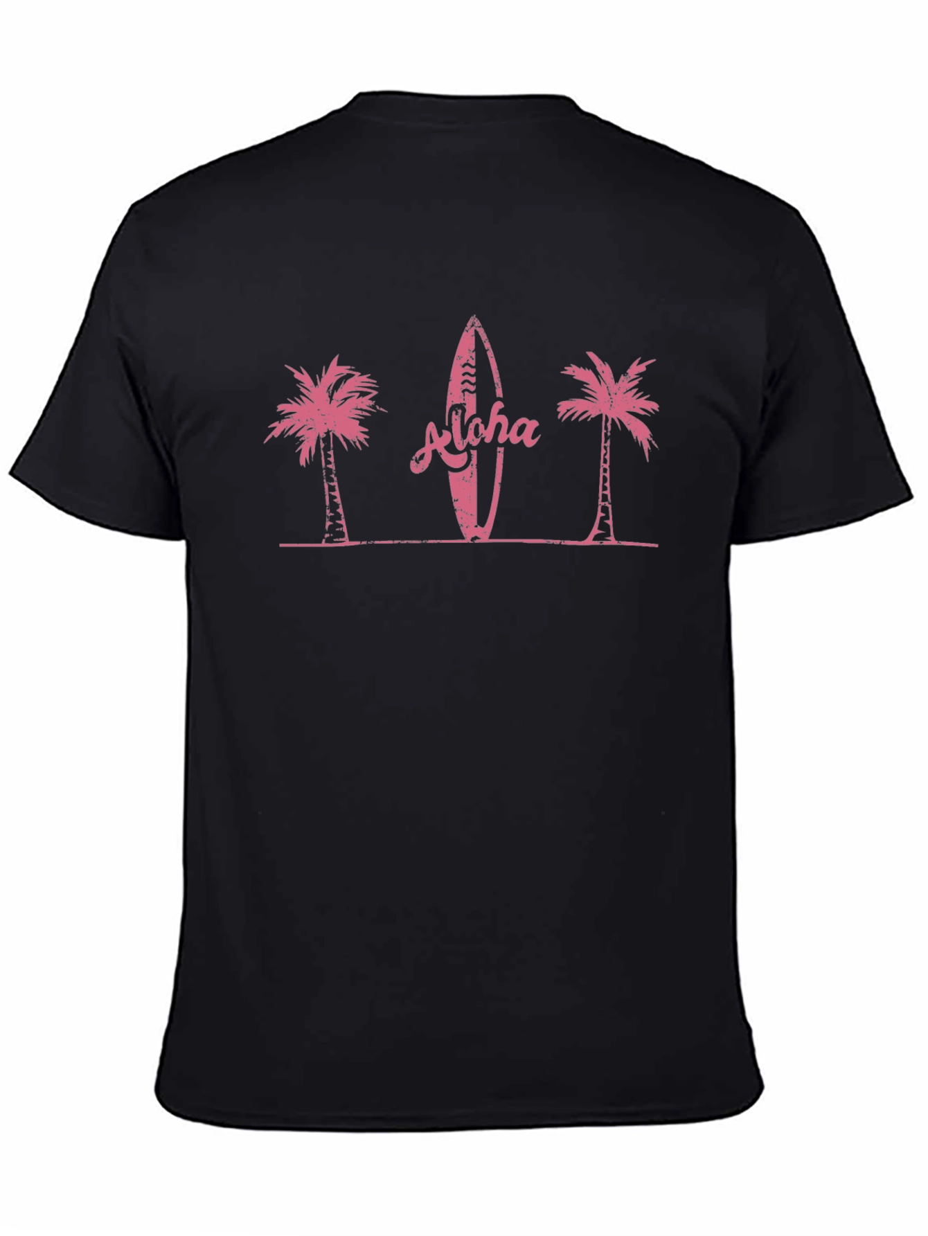 Aloha Surfboard Palm Tree Graphic Tee