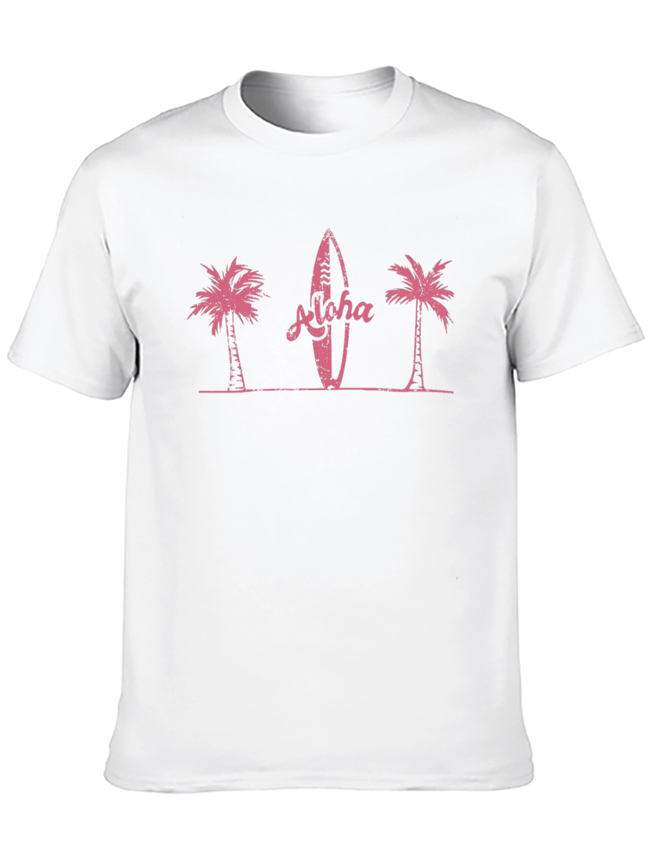 Aloha Surfboard Palm Tree Graphic Tee