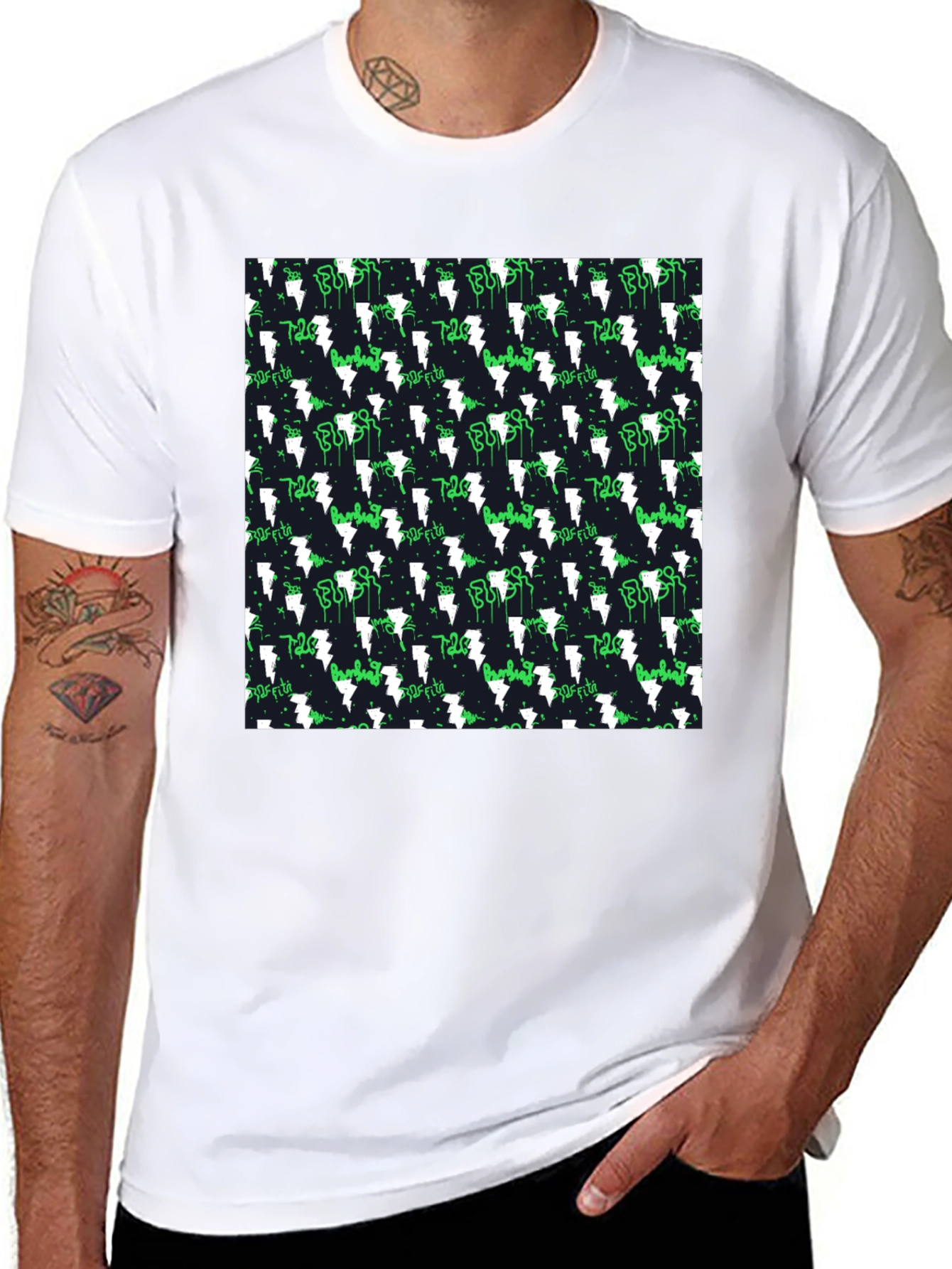 Electric Bolt Black T-Shirt