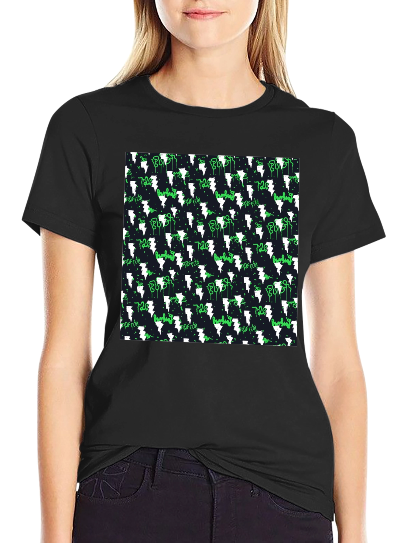 Electric Bolt Black T-Shirt