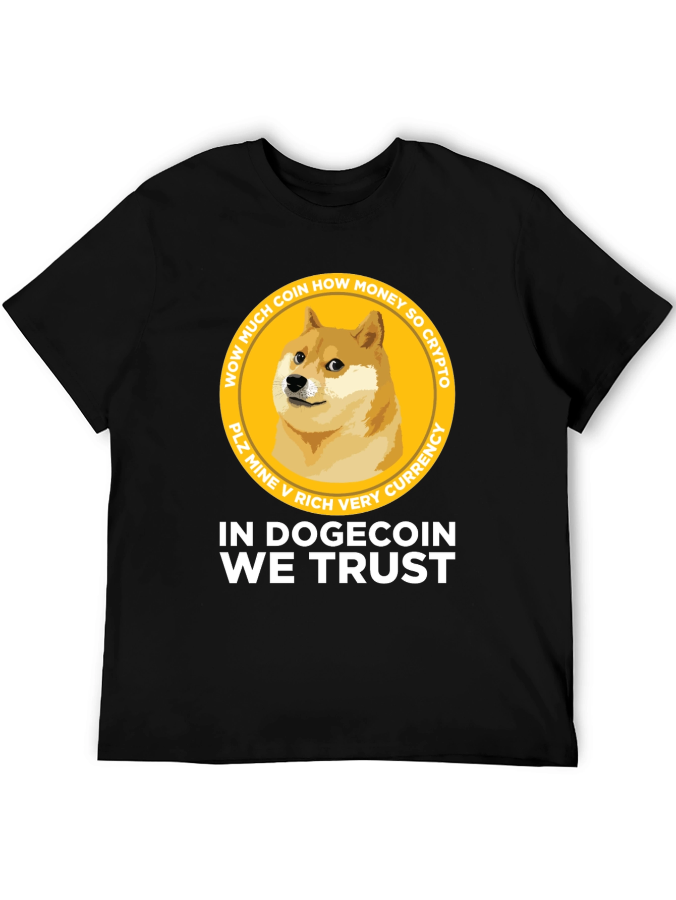 Dogecoin T-Shirt – Funny Crypto Doge Graphic Tee Gift