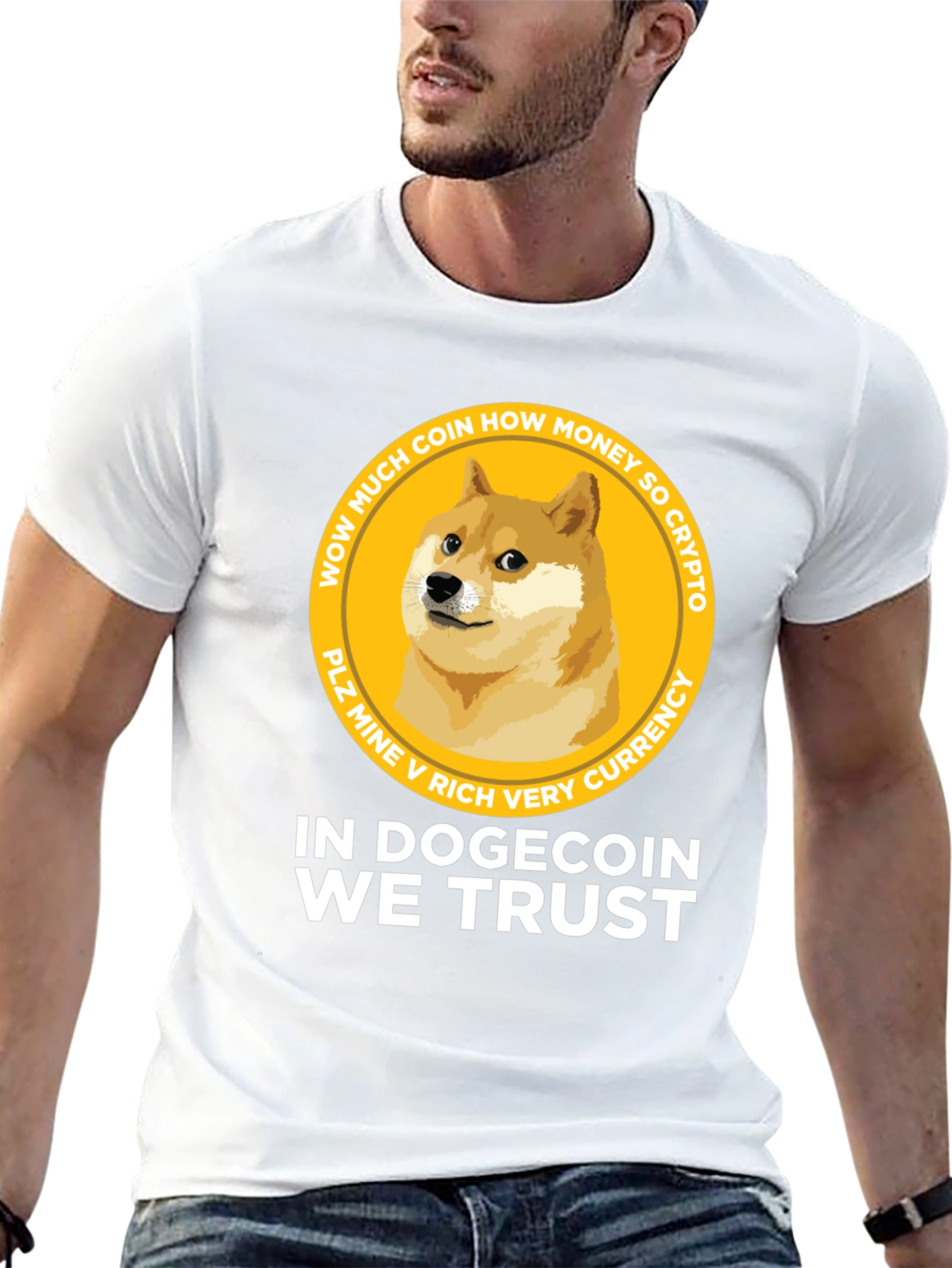 Dogecoin T-Shirt – Funny Crypto Doge Graphic Tee Gift