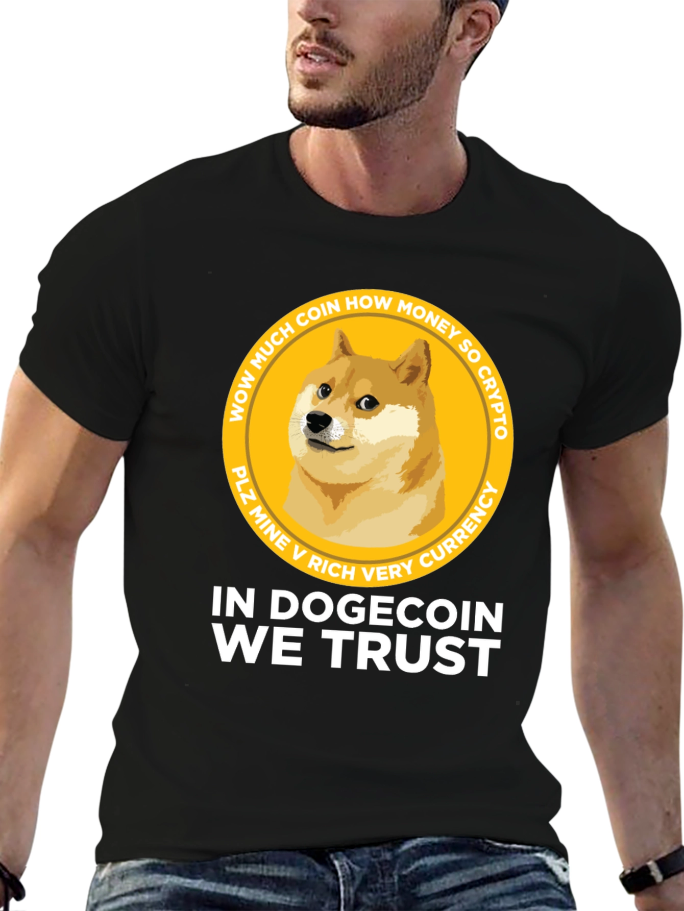 Dogecoin T-Shirt – Funny Crypto Doge Graphic Tee Gift