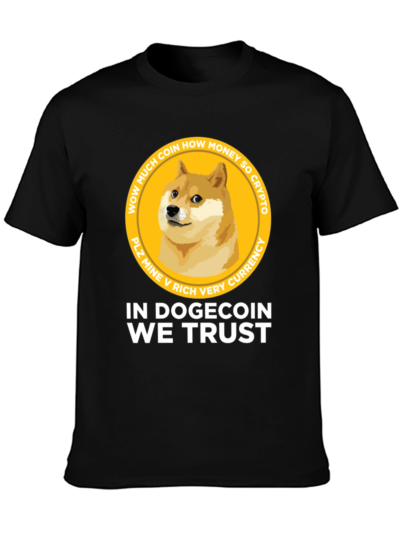 Dogecoin T-Shirt – Funny Crypto Doge Graphic Tee Gift