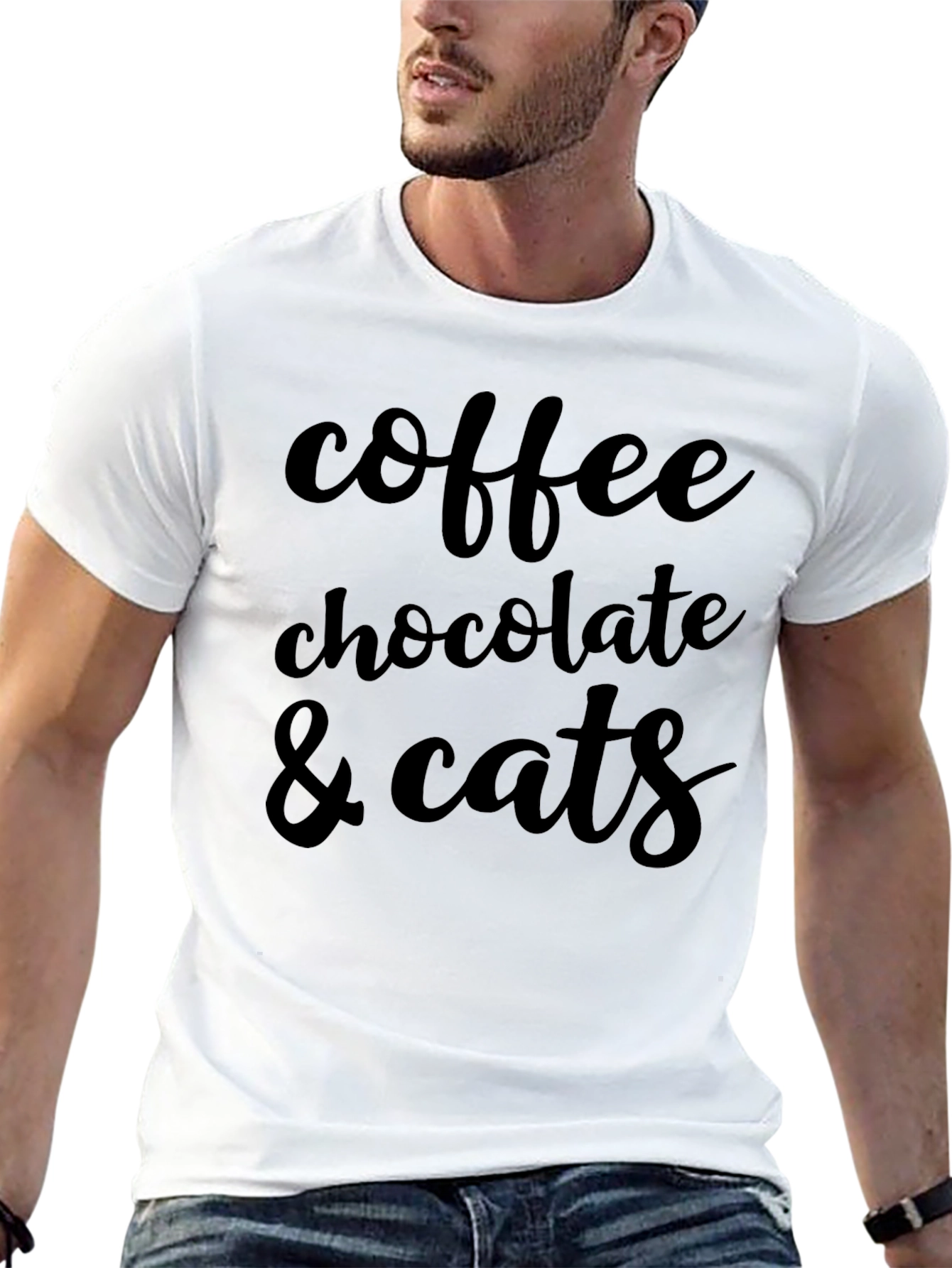 Coffee Chocolate Cats Graphic Tee