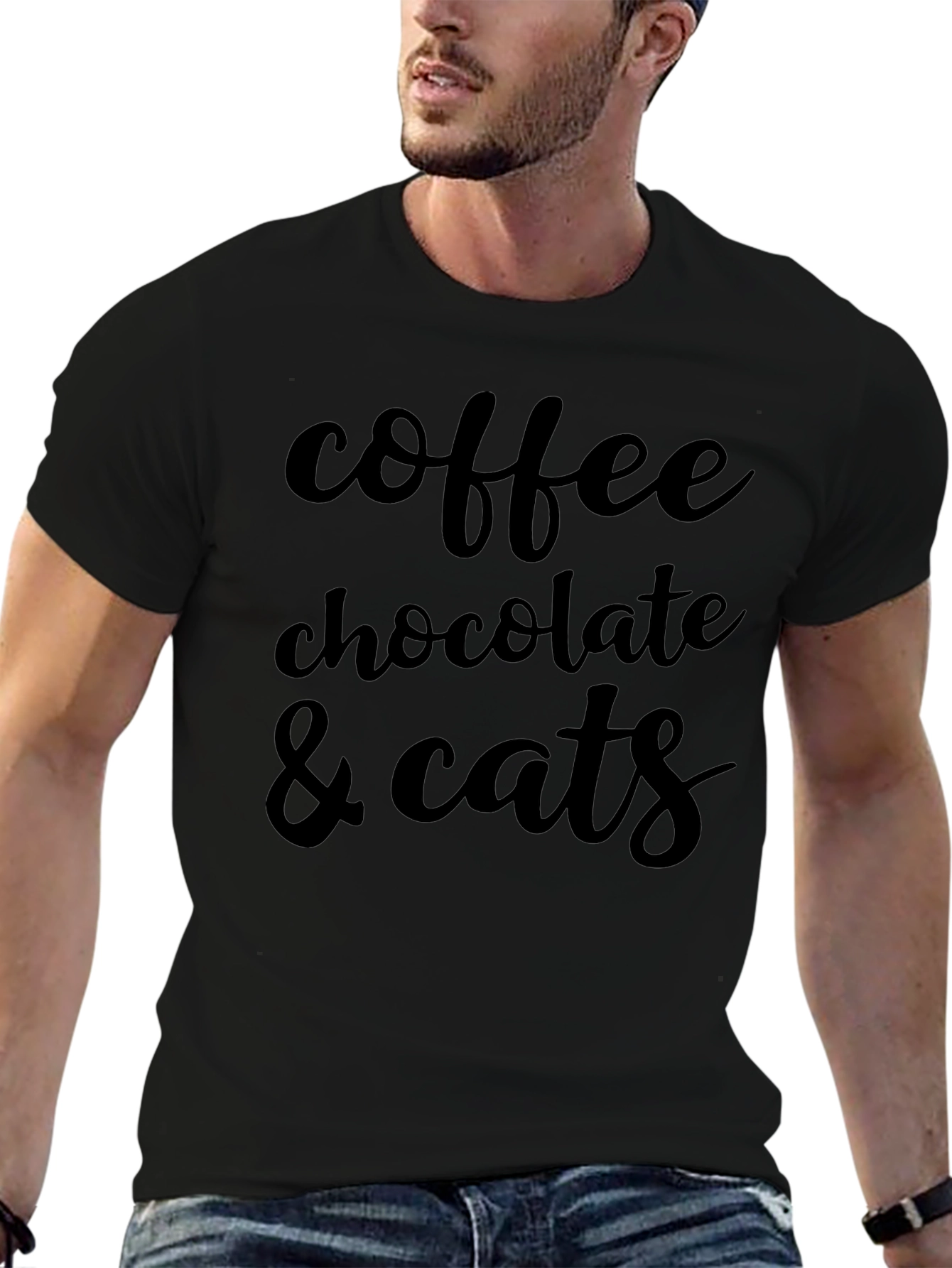 Coffee Chocolate Cats Graphic Tee