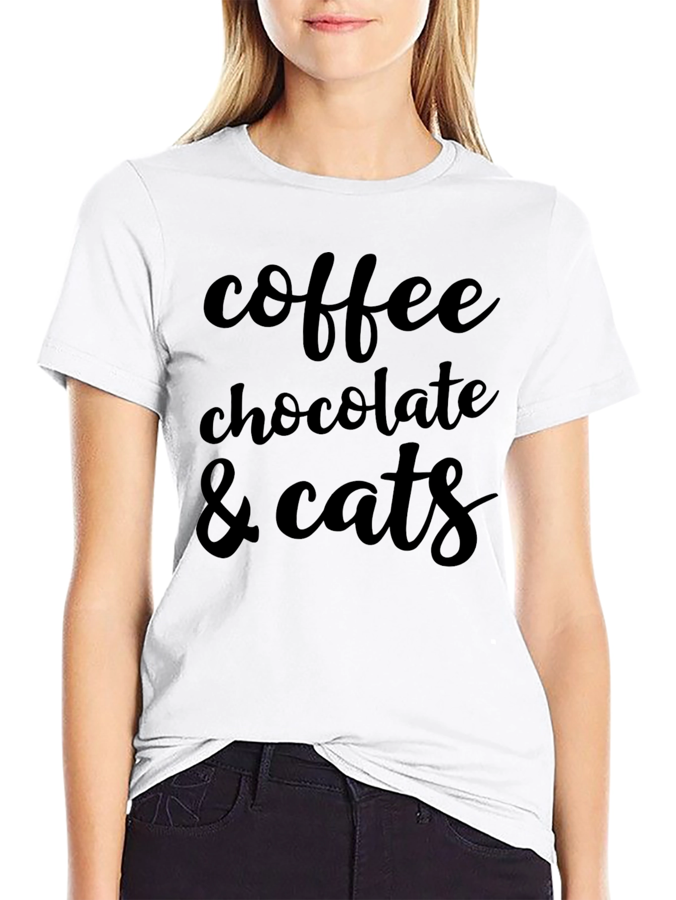 Coffee Chocolate Cats Graphic Tee