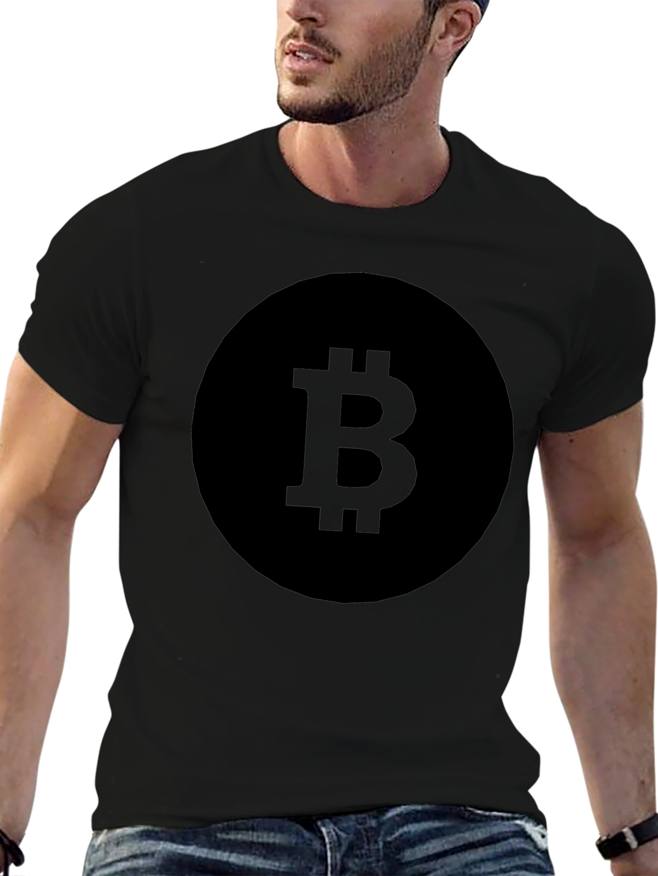 Bitcoin Black T-Shirt Crypto Currency Tee