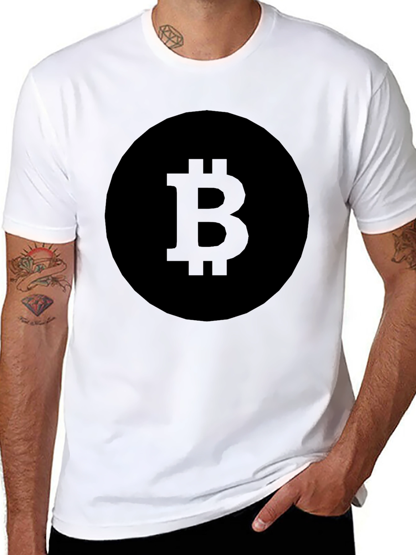 Bitcoin Black T-Shirt Crypto Currency Tee