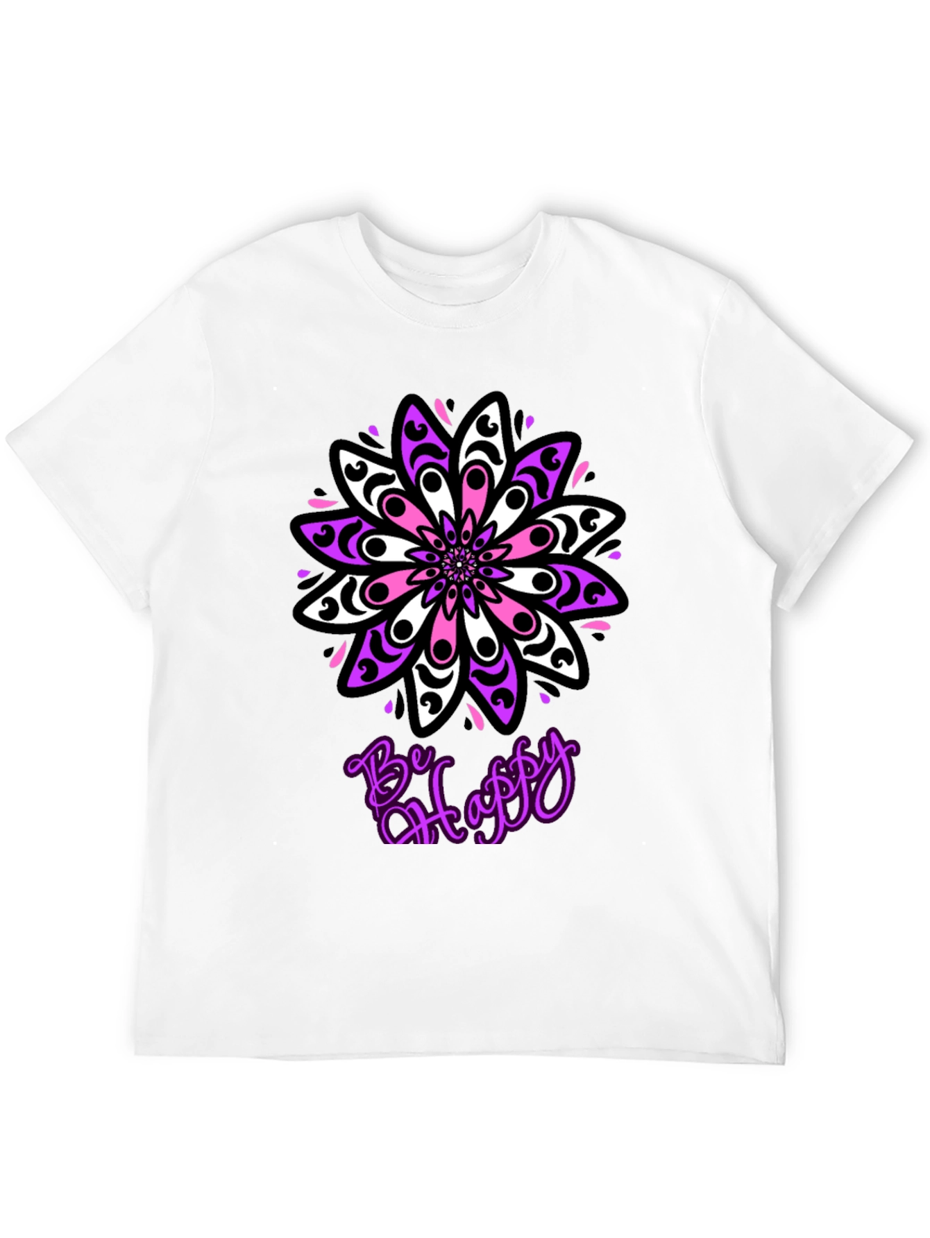 Be Happy Mandala T-Shirt