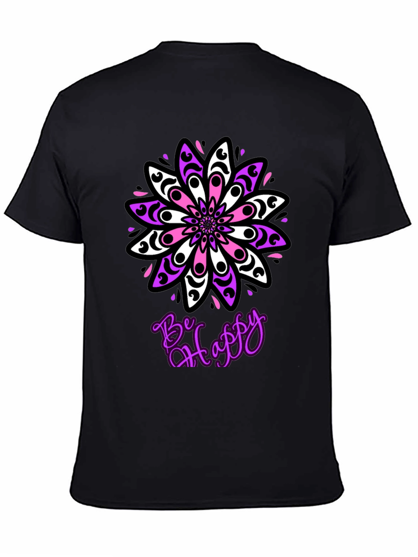 Be Happy Mandala T-Shirt
