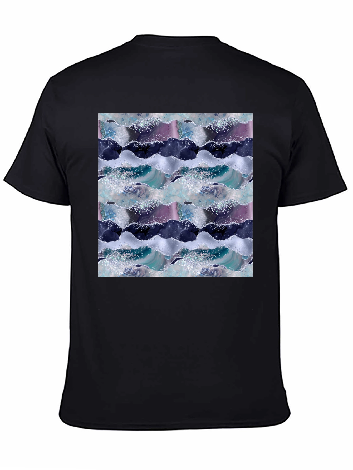 Abstract Waves Graphic Tee - Cool Casual Style