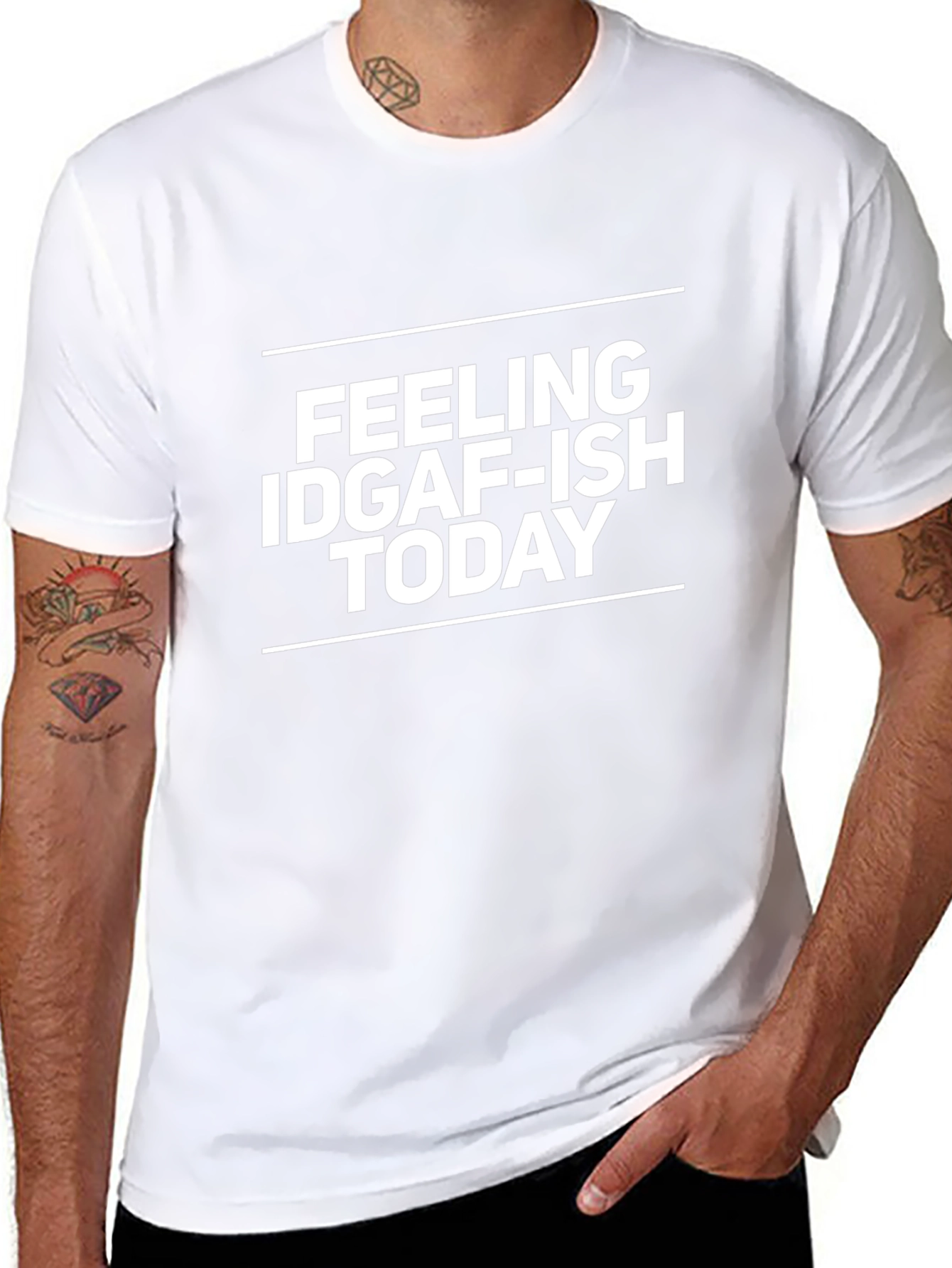 Feeling IDGAF-ISH Today T-Shirt - Black