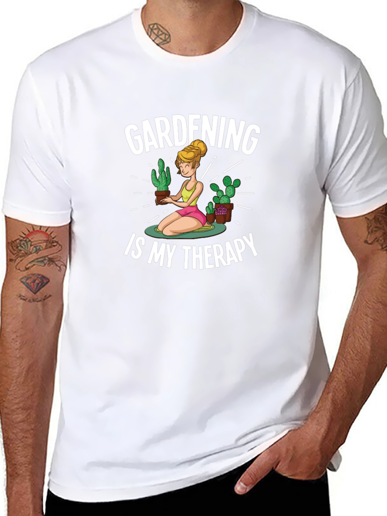 Gardening Therapy Graphic T-Shirt