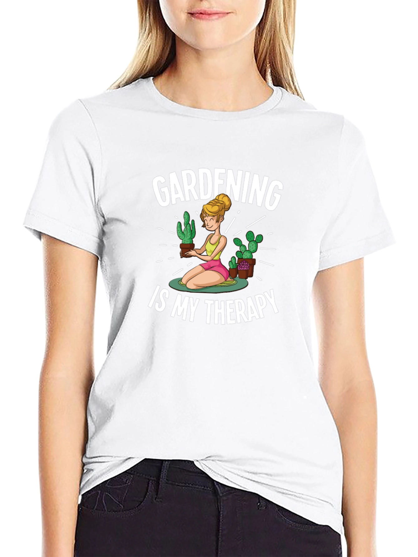 Gardening Therapy Graphic T-Shirt