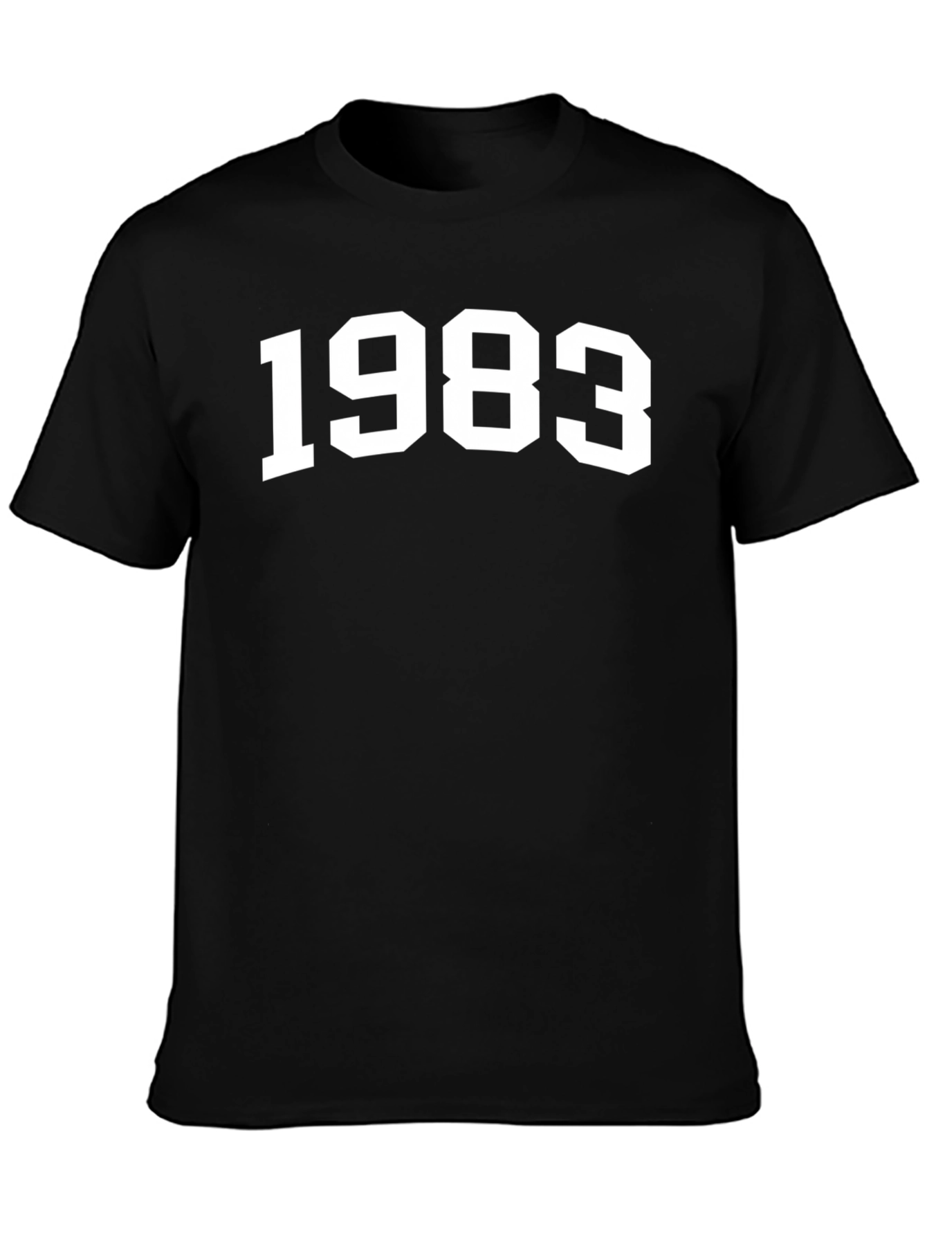 1983 Graphic Tee - Retro Style Black T-Shirt