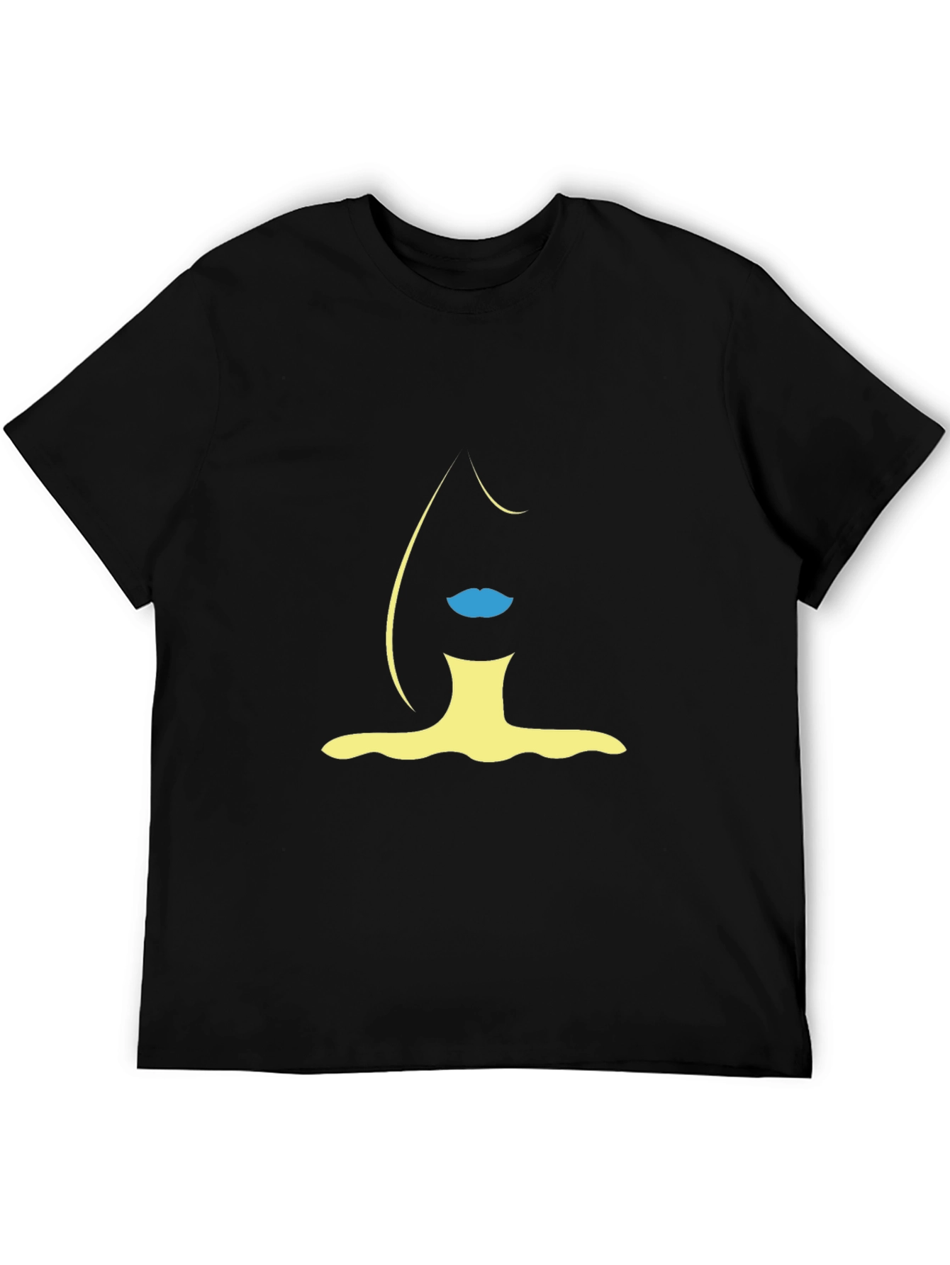 Abstract Woman Silhouette Graphic Tee - Modern Style