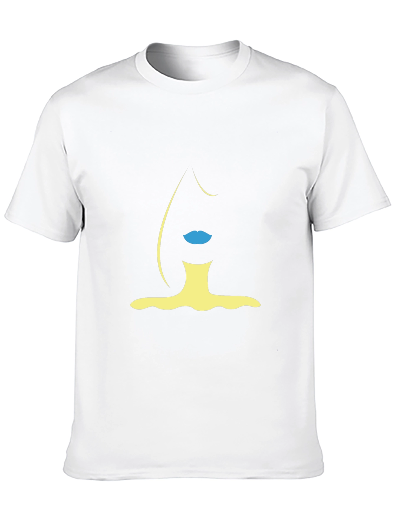Abstract Woman Silhouette Graphic Tee - Modern Style