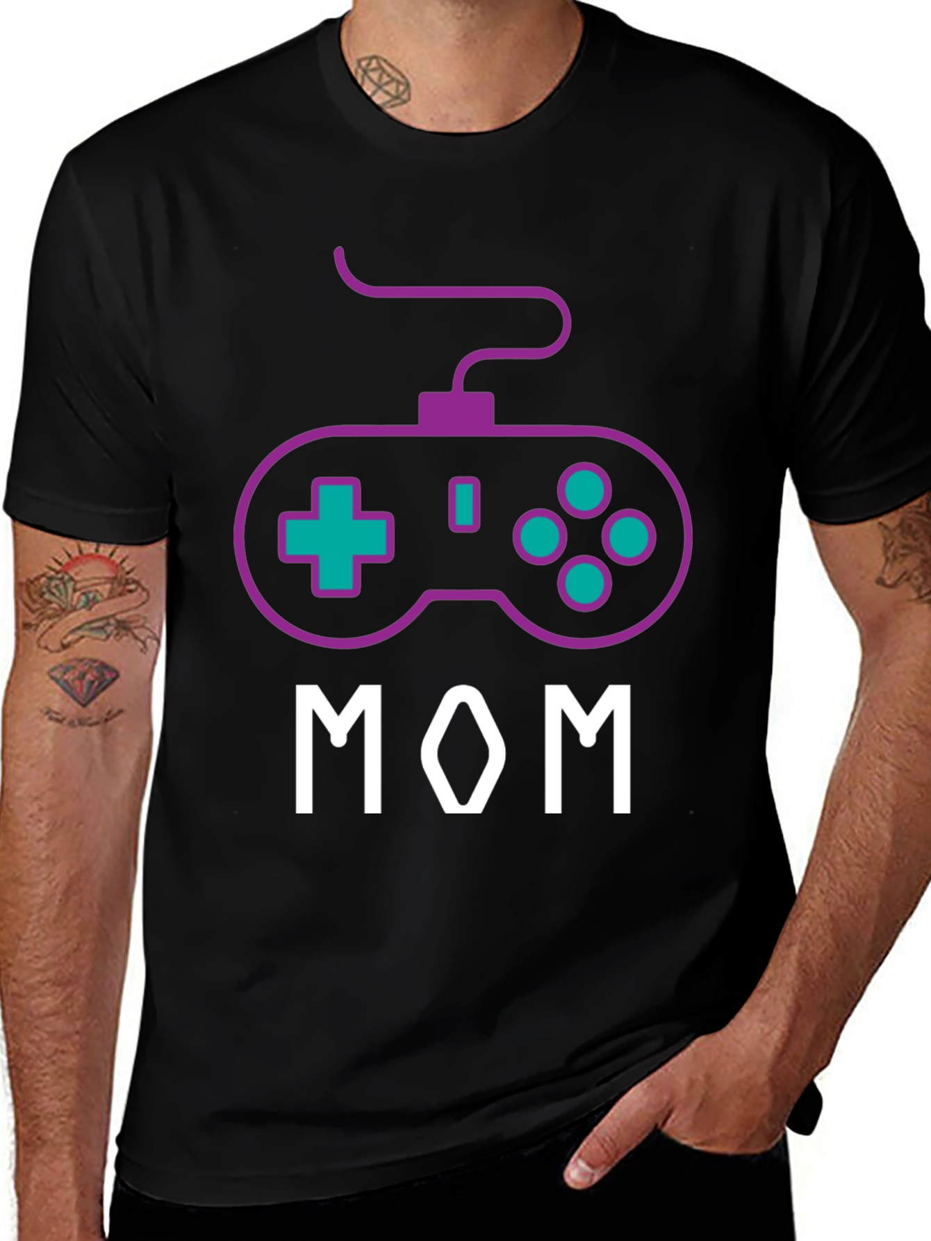 Gamer Mom T-Shirt - Cool Controller Design