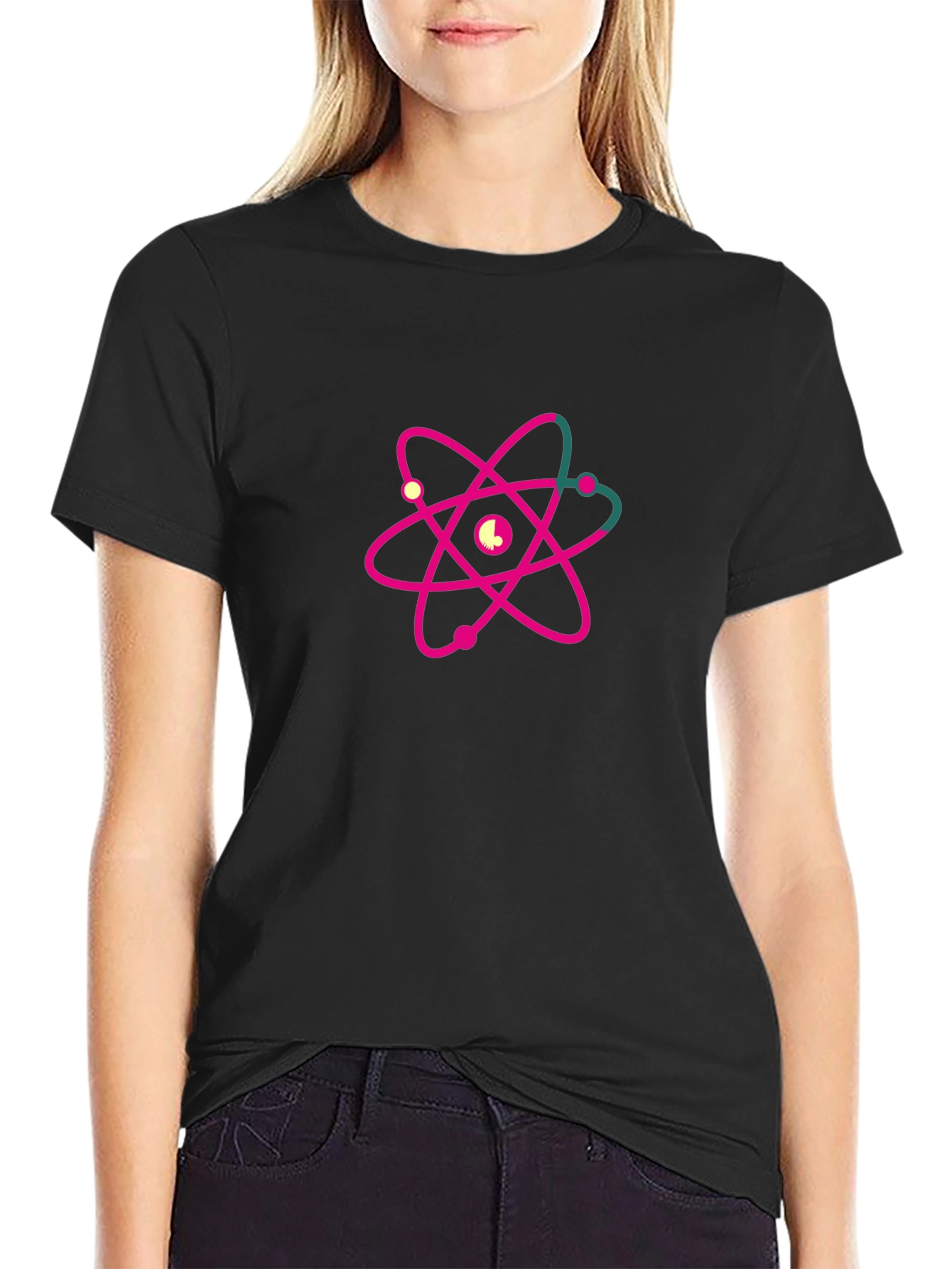 Atom Graphic Black T-Shirt