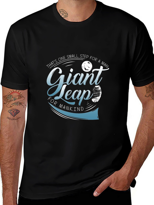 Giant Leap T-Shirt - Space Exploration Design