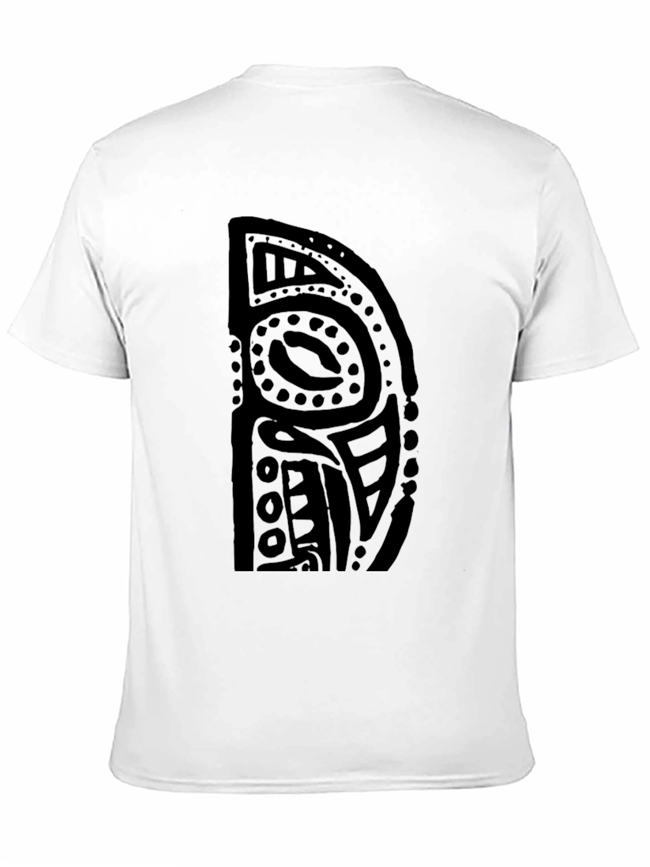 Abstract Black Graphic Tee - Casual Style