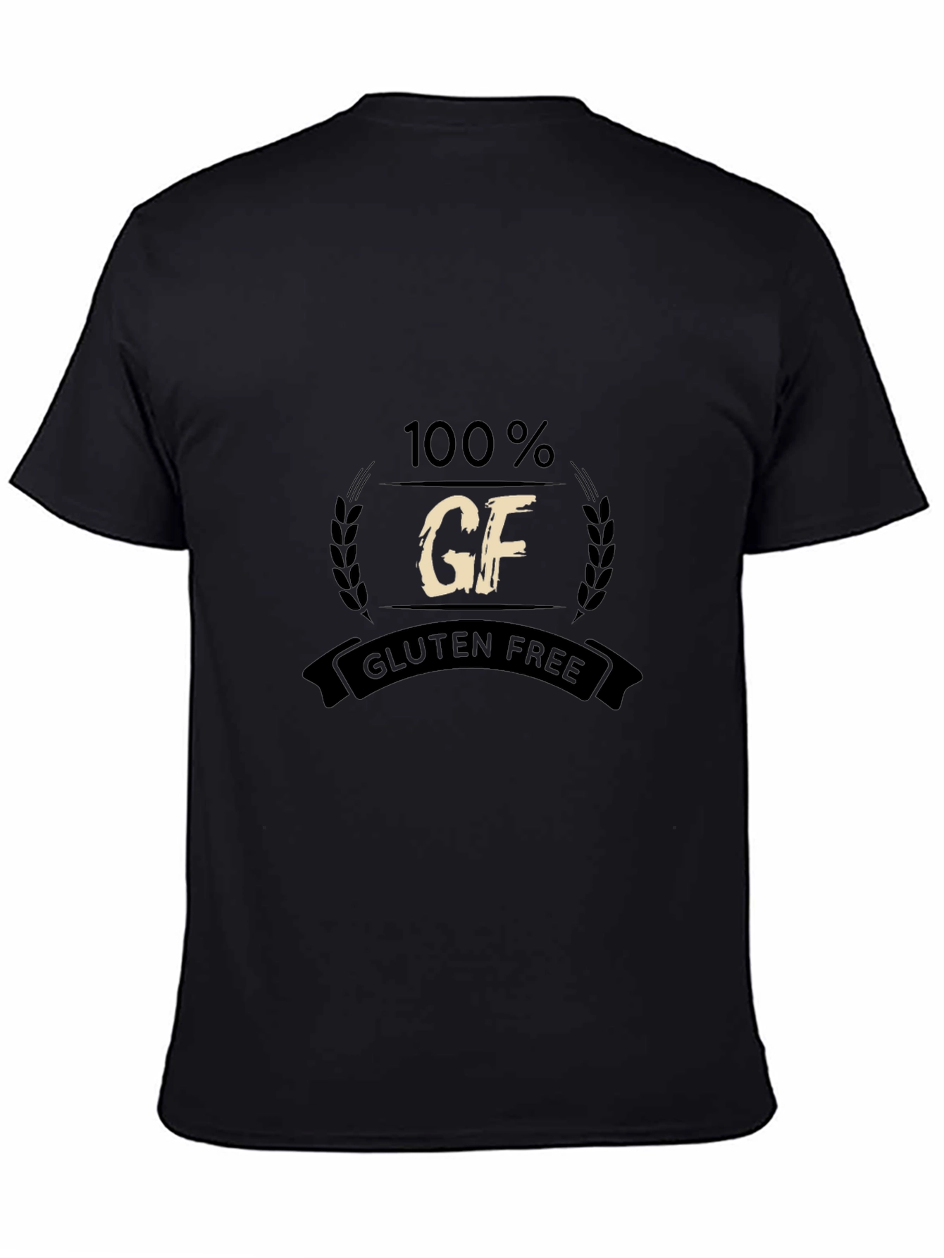 100% Gluten Free Black T-Shirt
