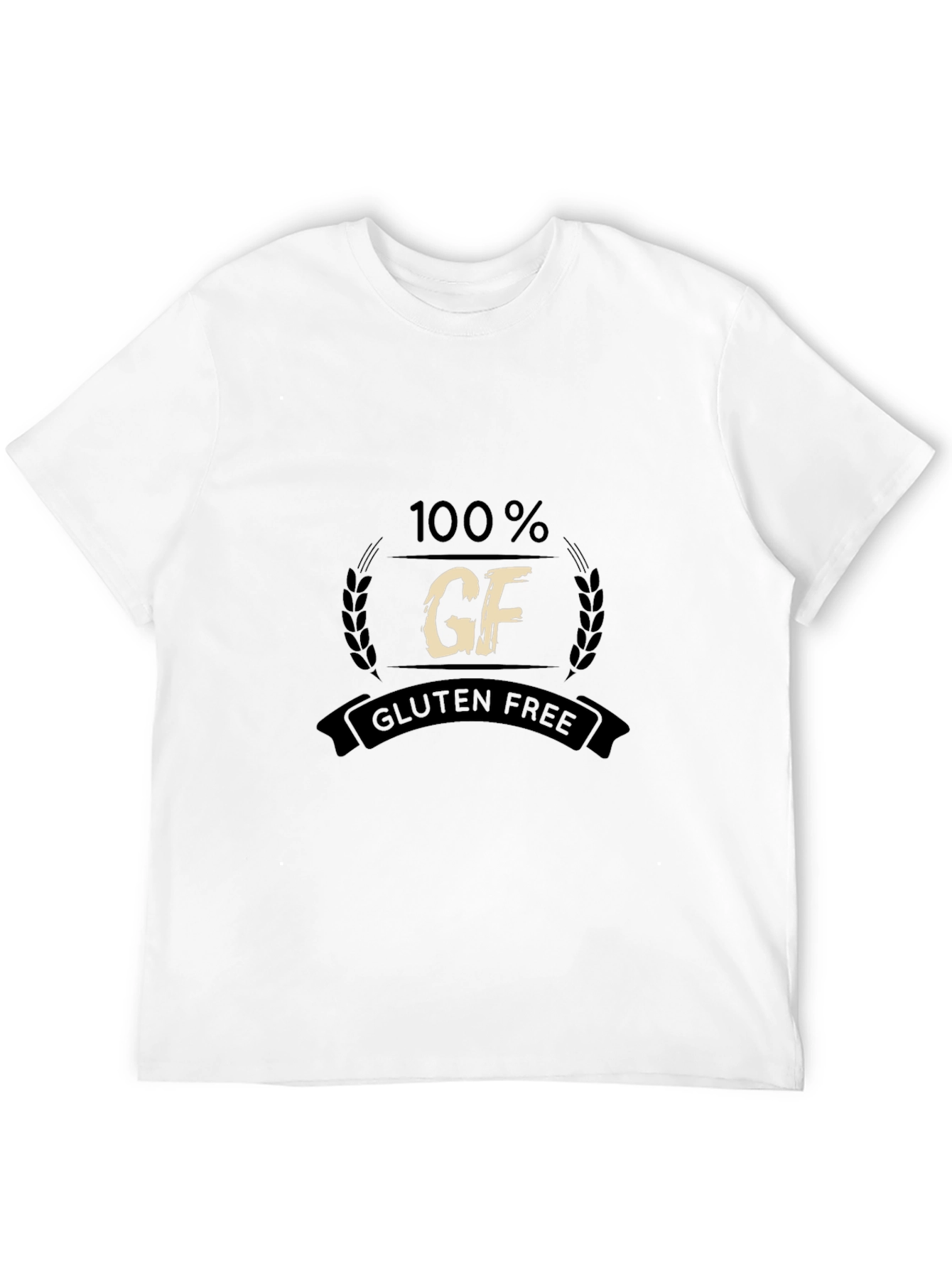 100% Gluten Free Black T-Shirt