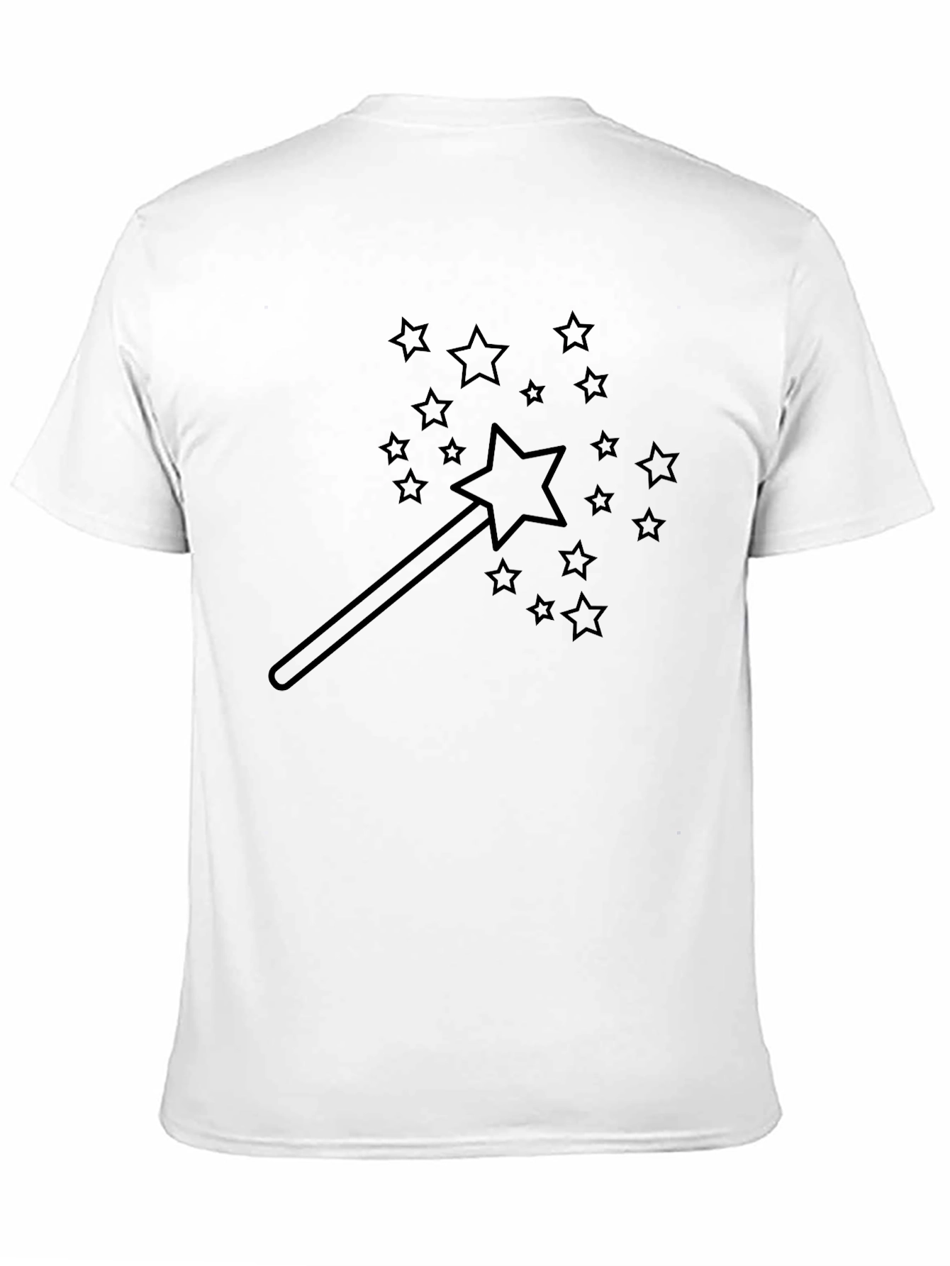Magic Wand Star Graphic Black T-Shirt