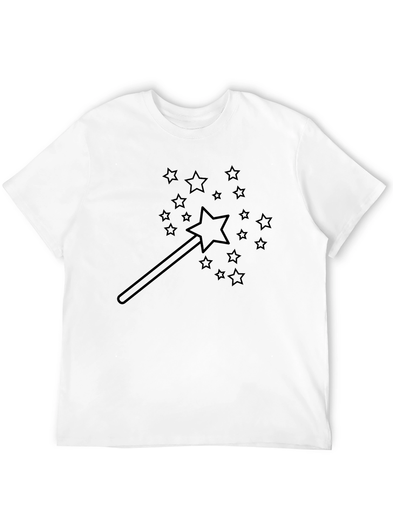 Magic Wand Star Graphic Black T-Shirt