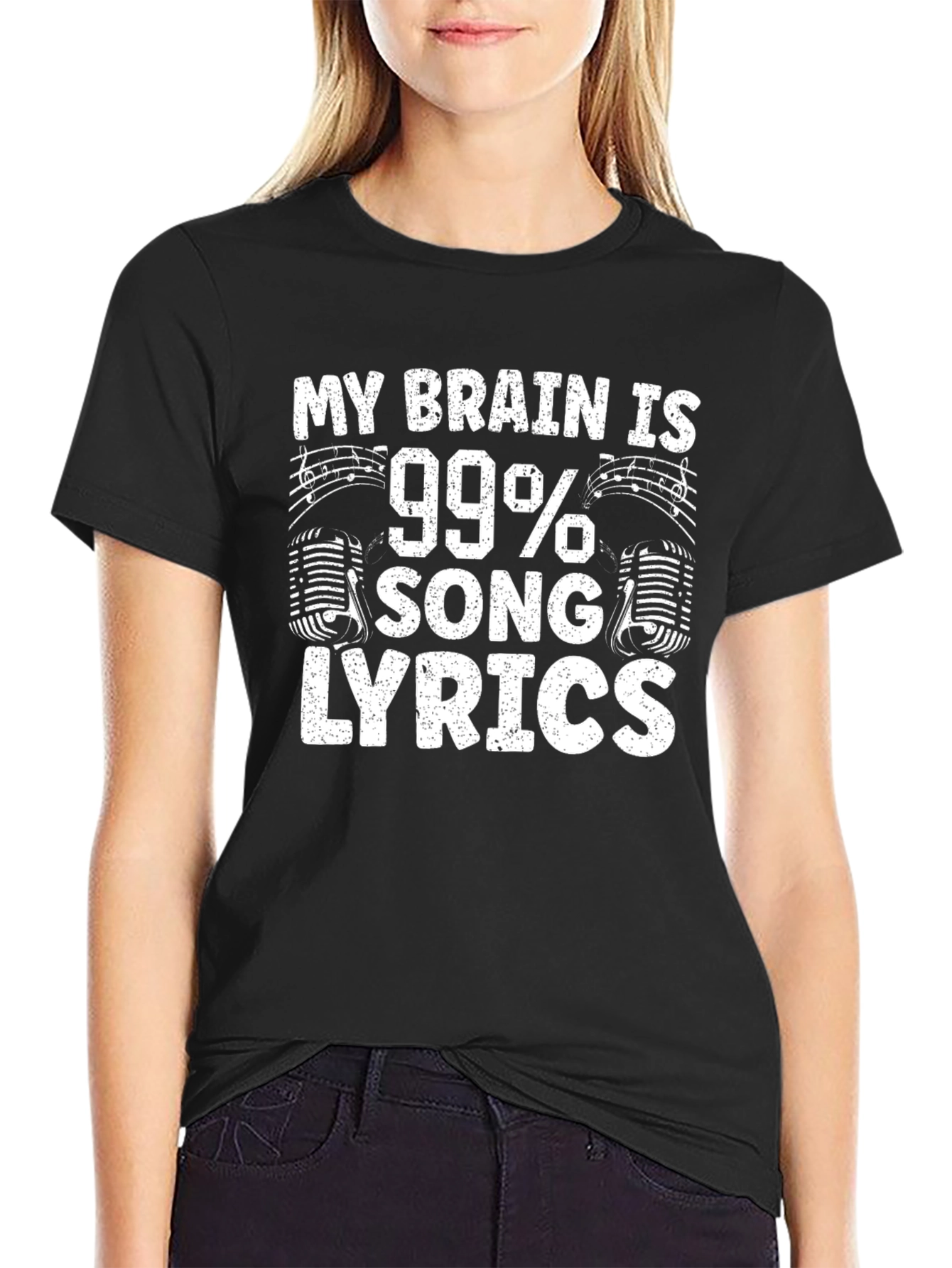 Funny Music Lover T-Shirt - 99% Song Lyrics Tee