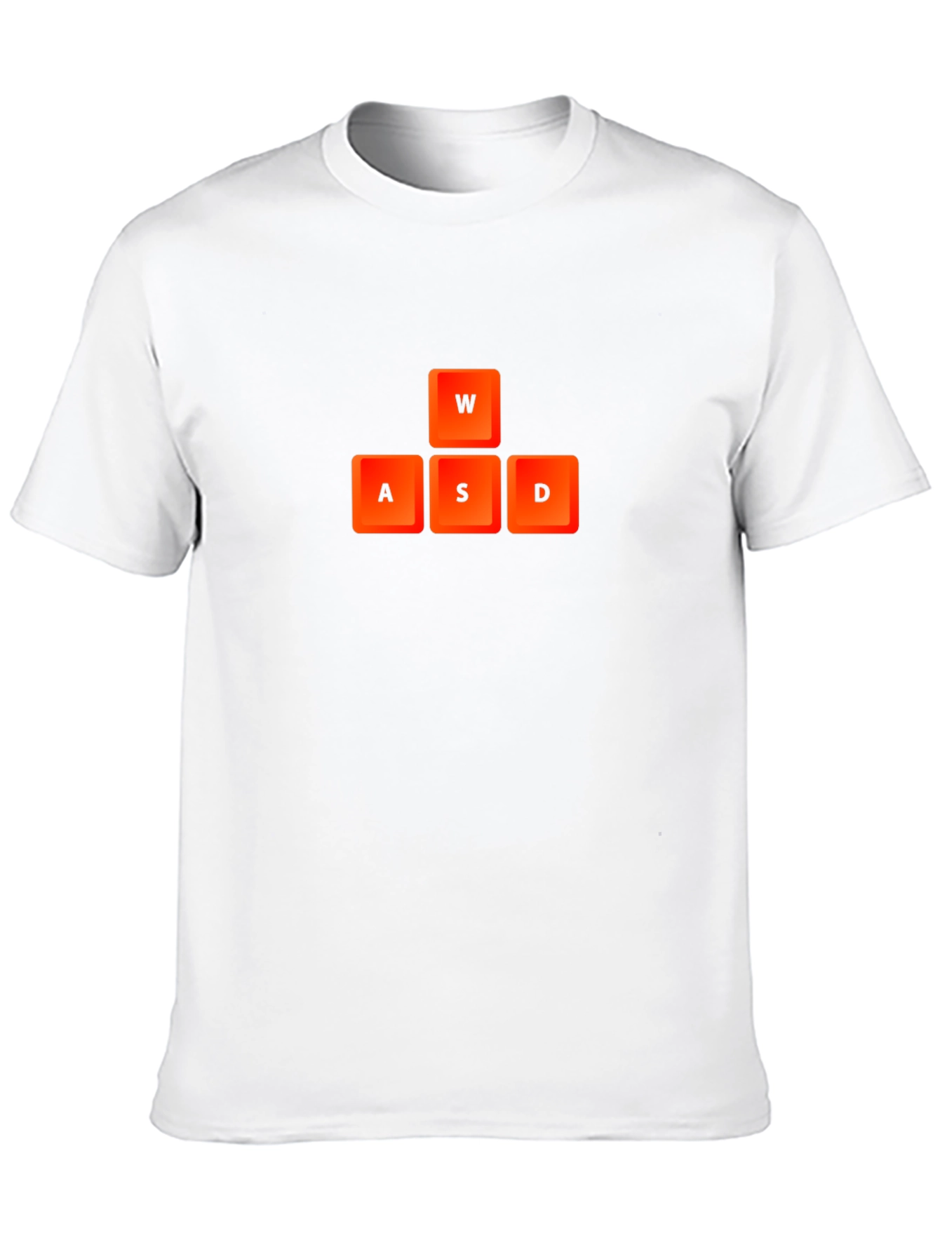 Gamer T-Shirt - WASD Keys Black Tee