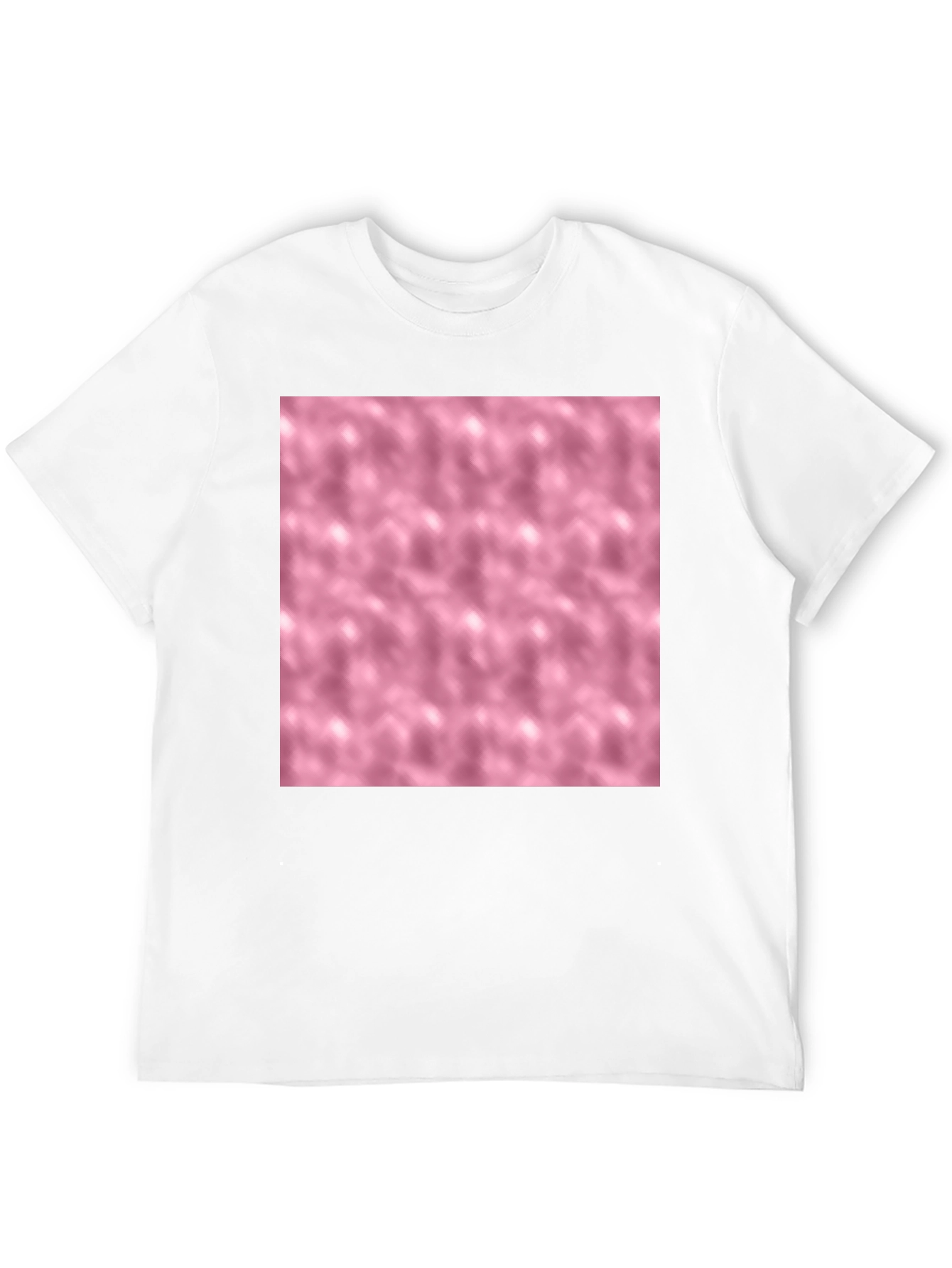 Abstract Pink Pattern Tee - Stylish Black T-Shirt