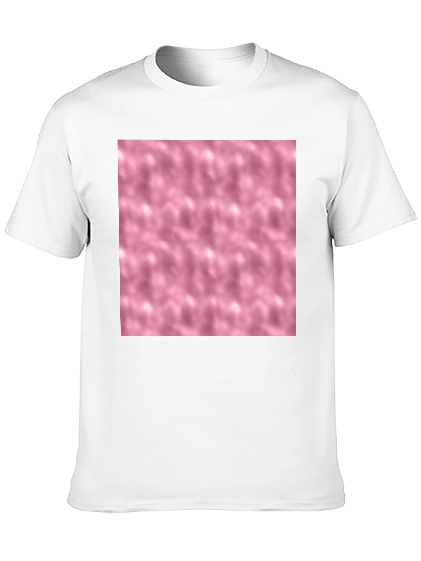 Abstract Pink Pattern Tee - Stylish Black T-Shirt