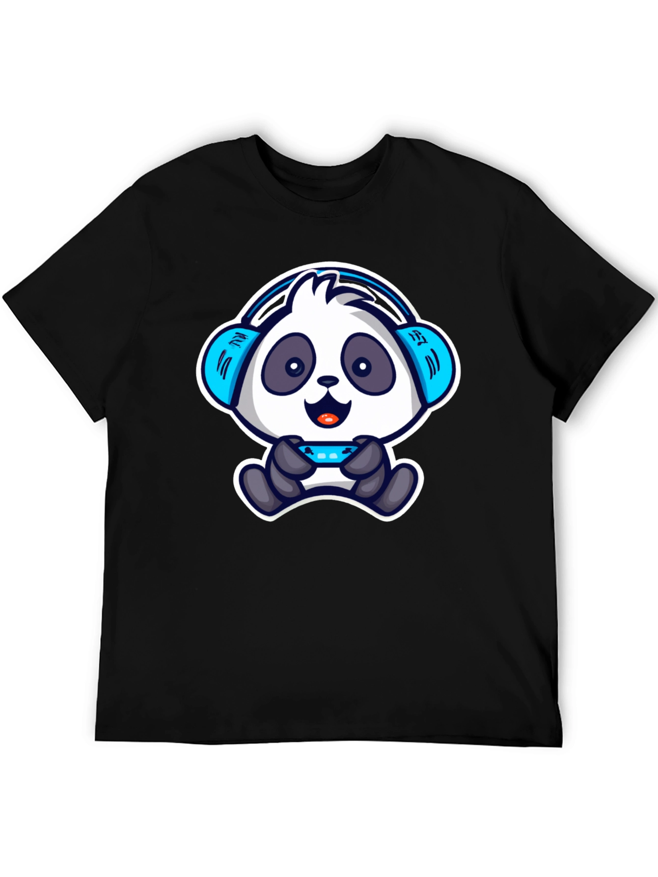 Gamer Panda T-Shirt - Cool Cartoon Design